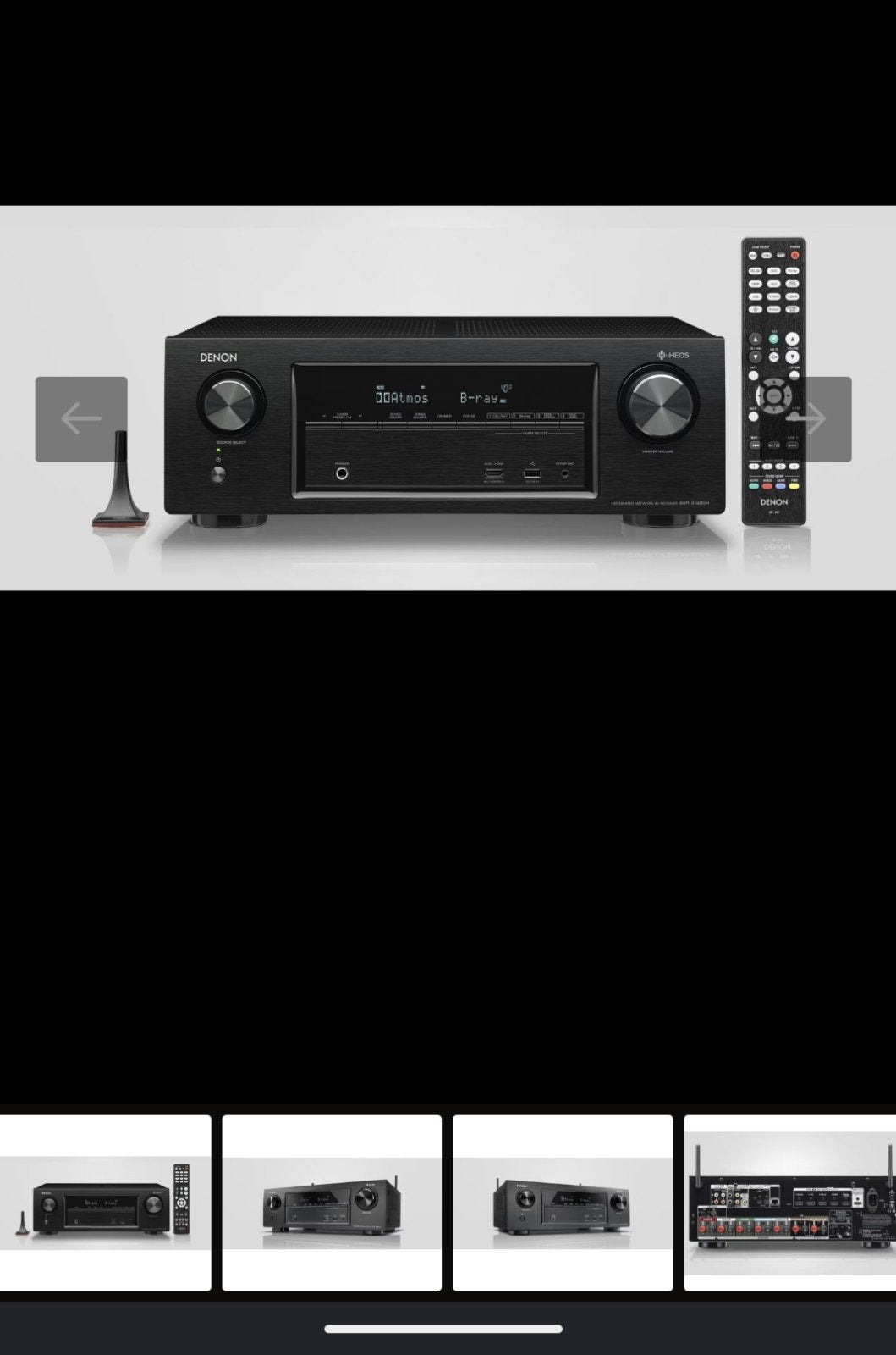 Denon AVR-X1400H 7.2-kanaals AV-receiver met 4K Ultra HD, Audio, Tv en Foto, Versterkers en Receivers, Ophalen