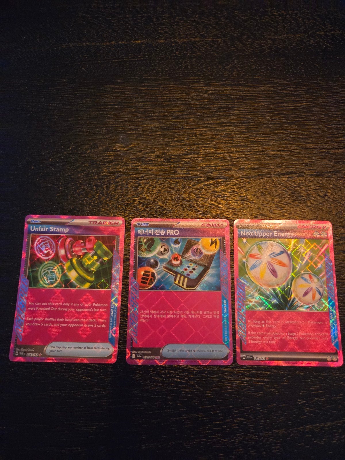 3 roze pokemon kaarten, Ophalen of Verzenden