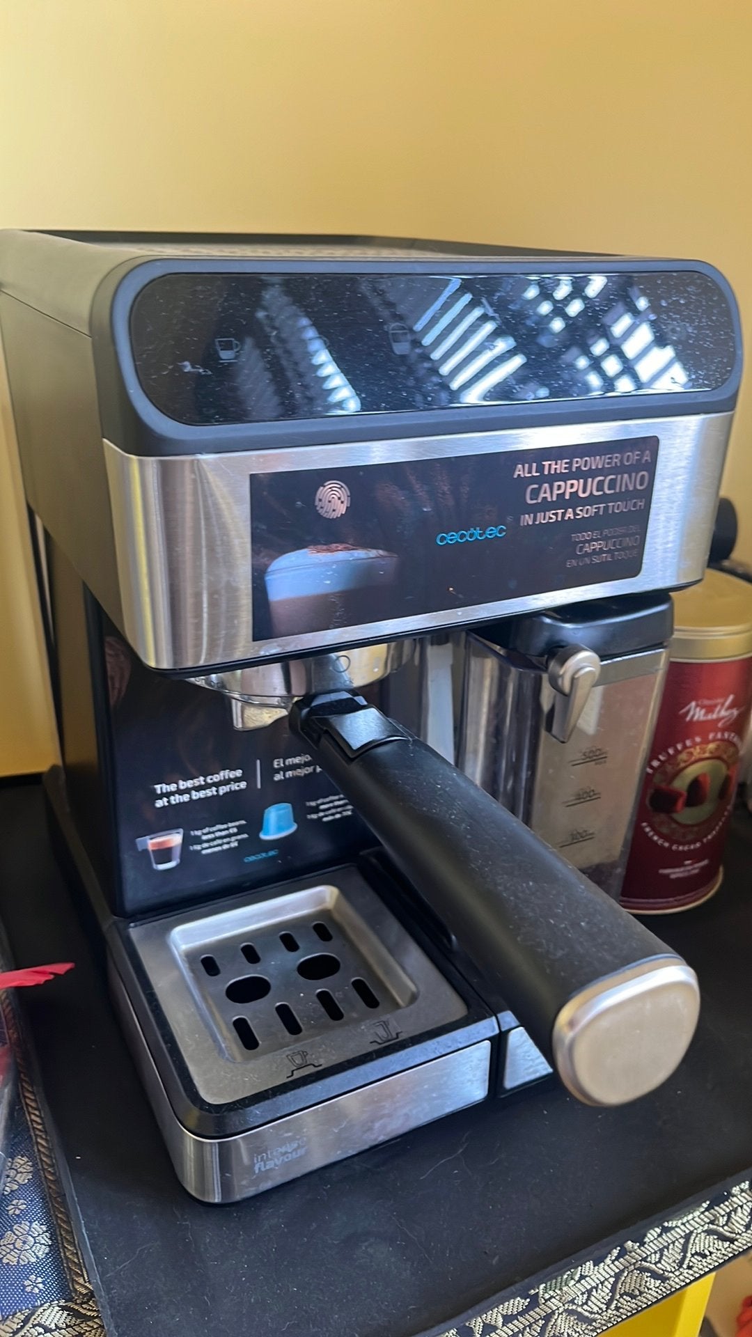Cecotec Espresso Machine, Ophalen, Afneembaar waterreservoir, Gebruikt, Gemalen koffie