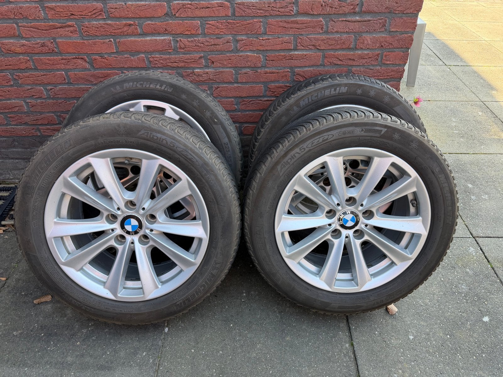 BMW style 236, 17 inch velgen met winterbanden, Auto-onderdelen, Ophalen, Gebruikt, Banden en Velgen, 17 inch