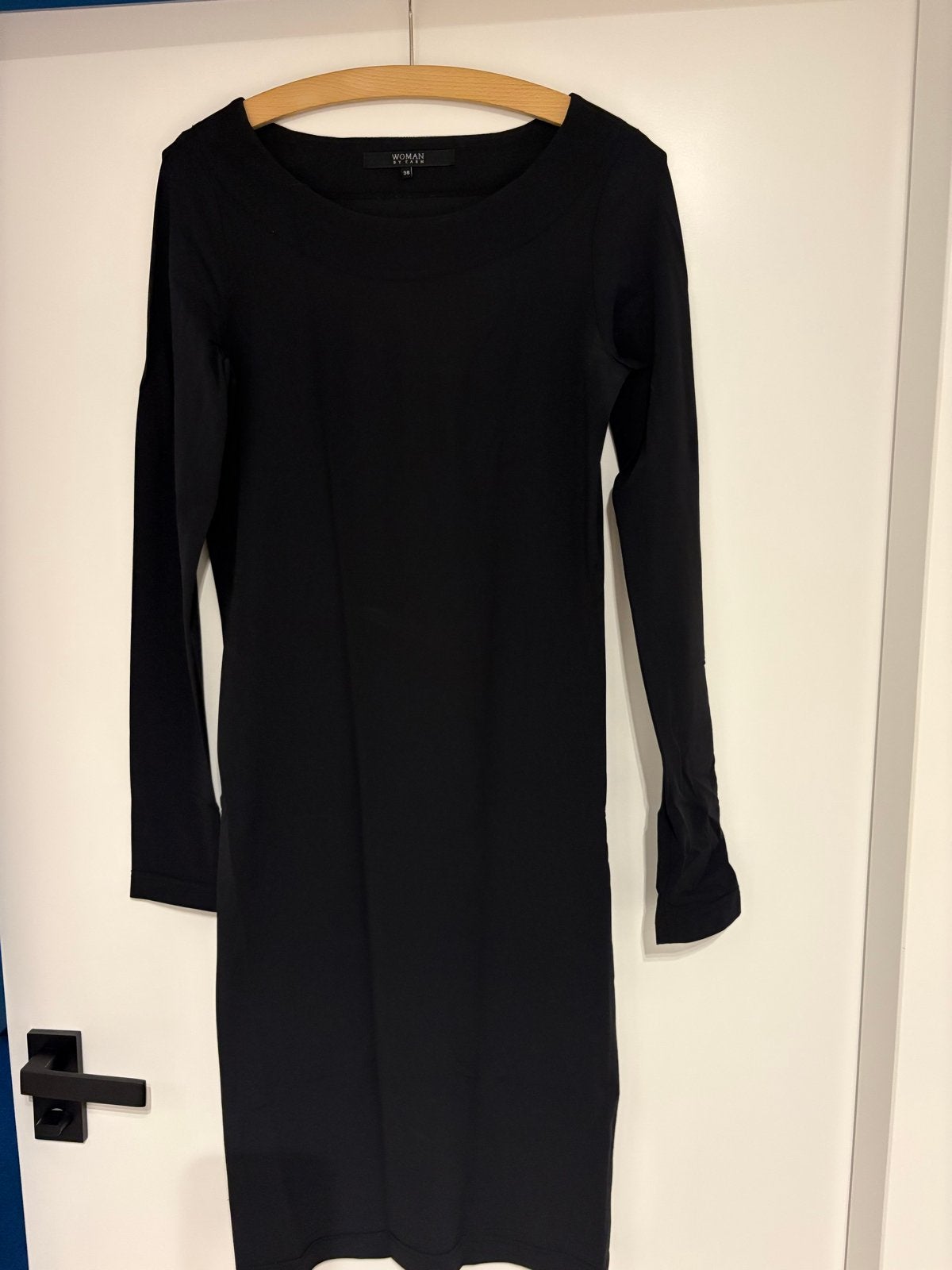 Donkerblauwe basic travel jurk Woman by earn maat 38 | M, Maat 38/40 (M), Blauw, Ophalen of Verzenden, Zo goed als nieuw