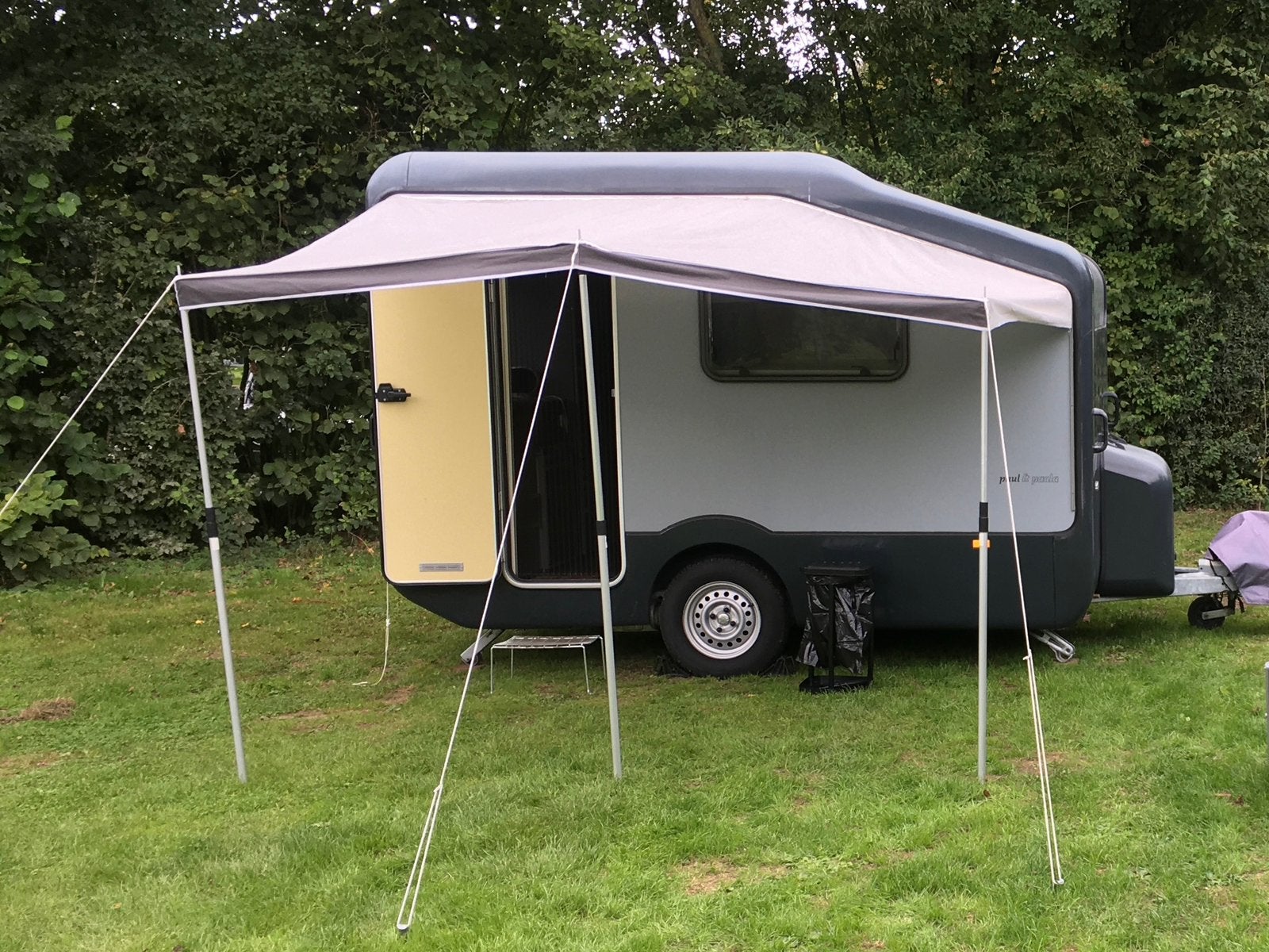 Dakluifel caravan met 4 Move&Lock stokken, Ophalen, Gebruikt
