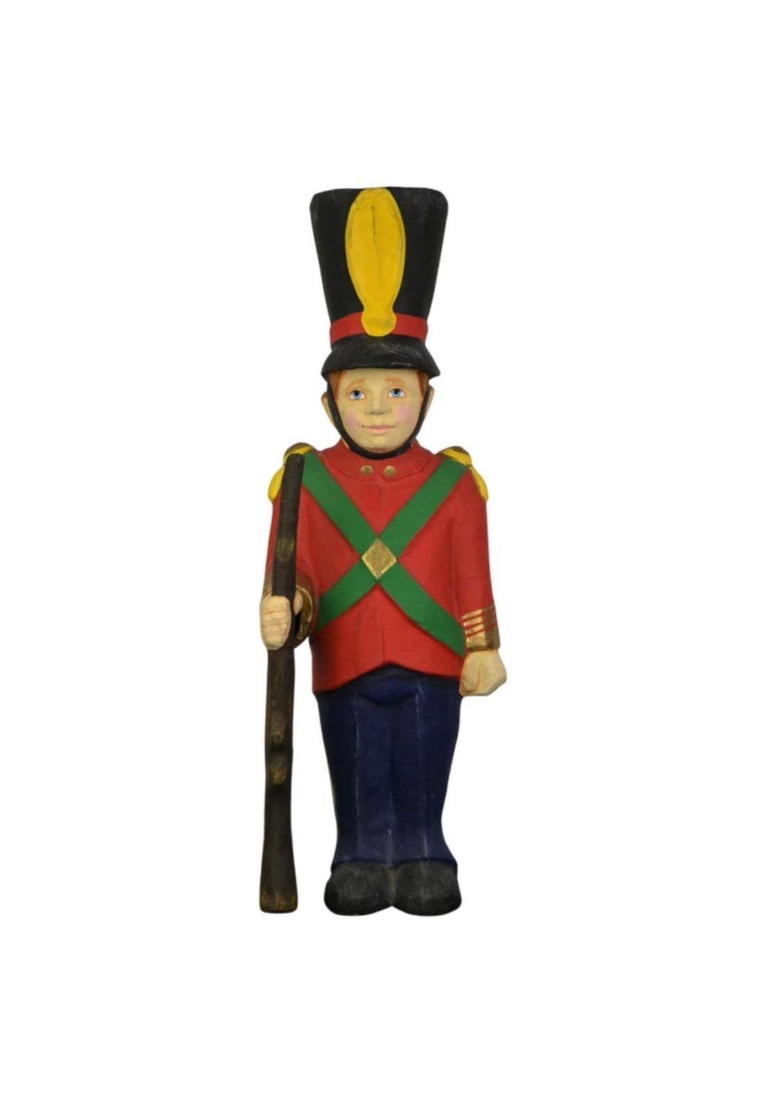 Grote, oude papier maché Soldaat met Geweer, Antiek en Kunst, Ophalen of Verzenden