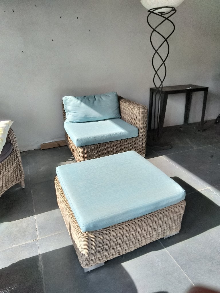 lounge stoel hock plus tafel, Ophalen, Gebruikt, Bijzettafel, Loungeset