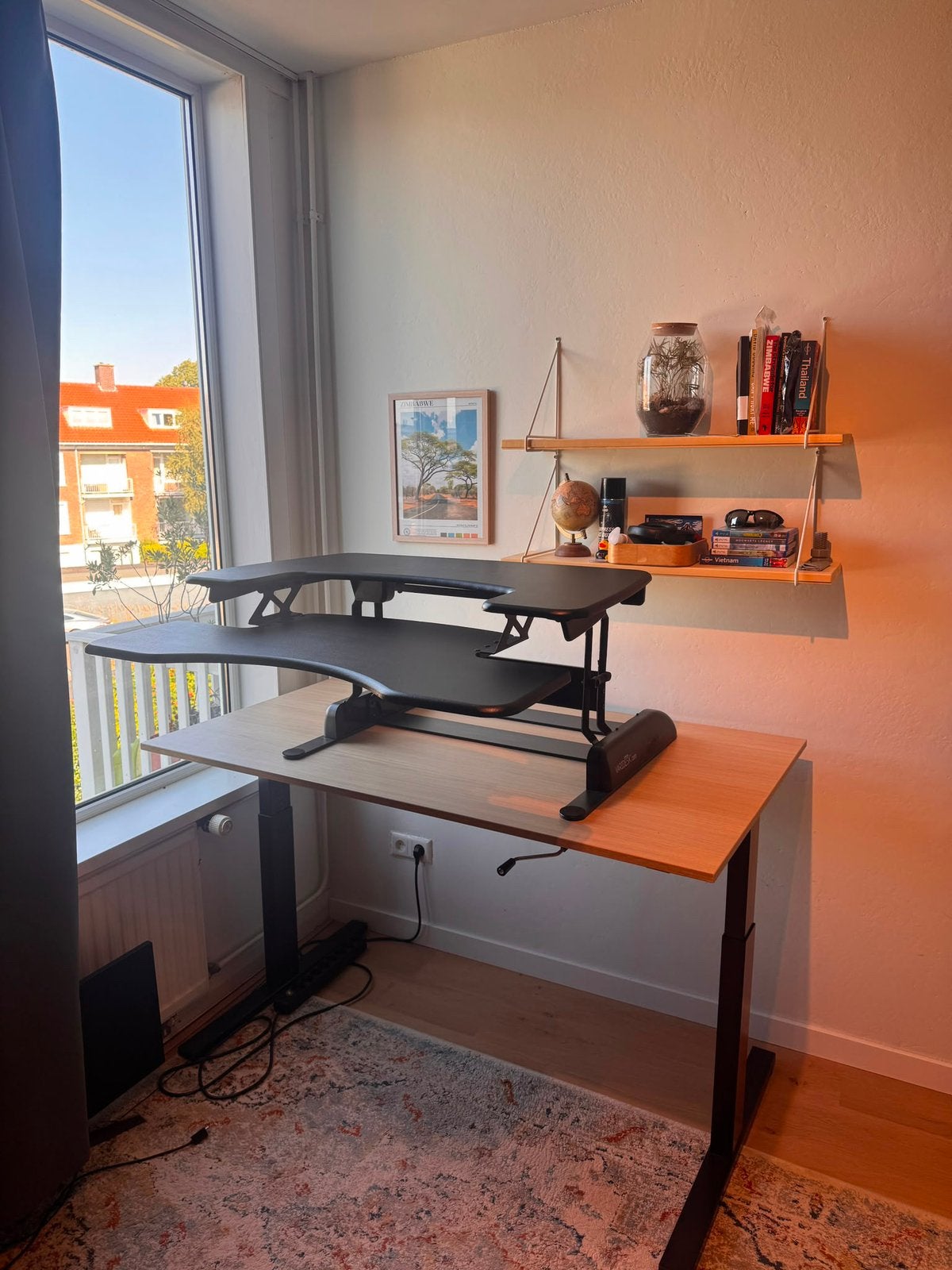 Standing desk/Bureau attachment. VariDesk ProPlus 36., Ophalen, Zo goed als nieuw, Zwart, Zit-sta bureau