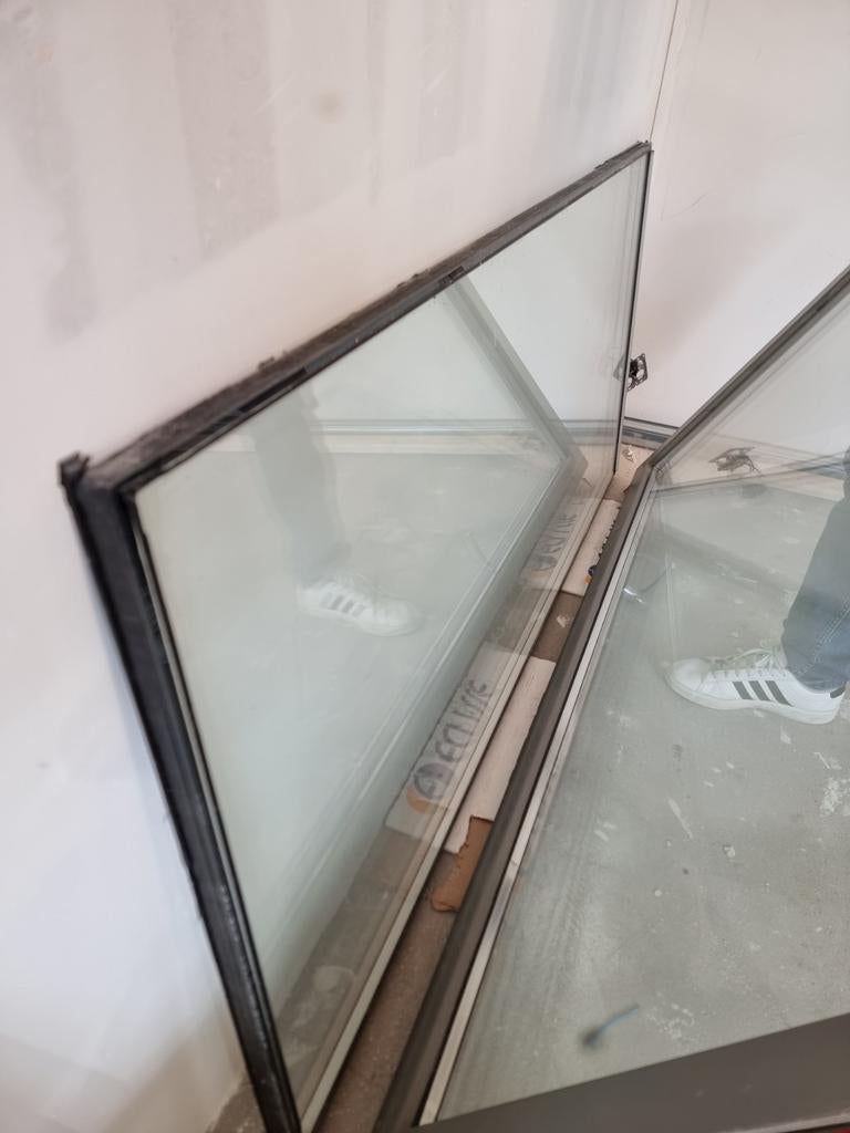 Nieuwe HR++ Dubbelglas Ruit met Glasprofiel (177,7x79,8cm), Ophalen, Gevelraam of Ruit, Minder dan 80 cm, Nieuw