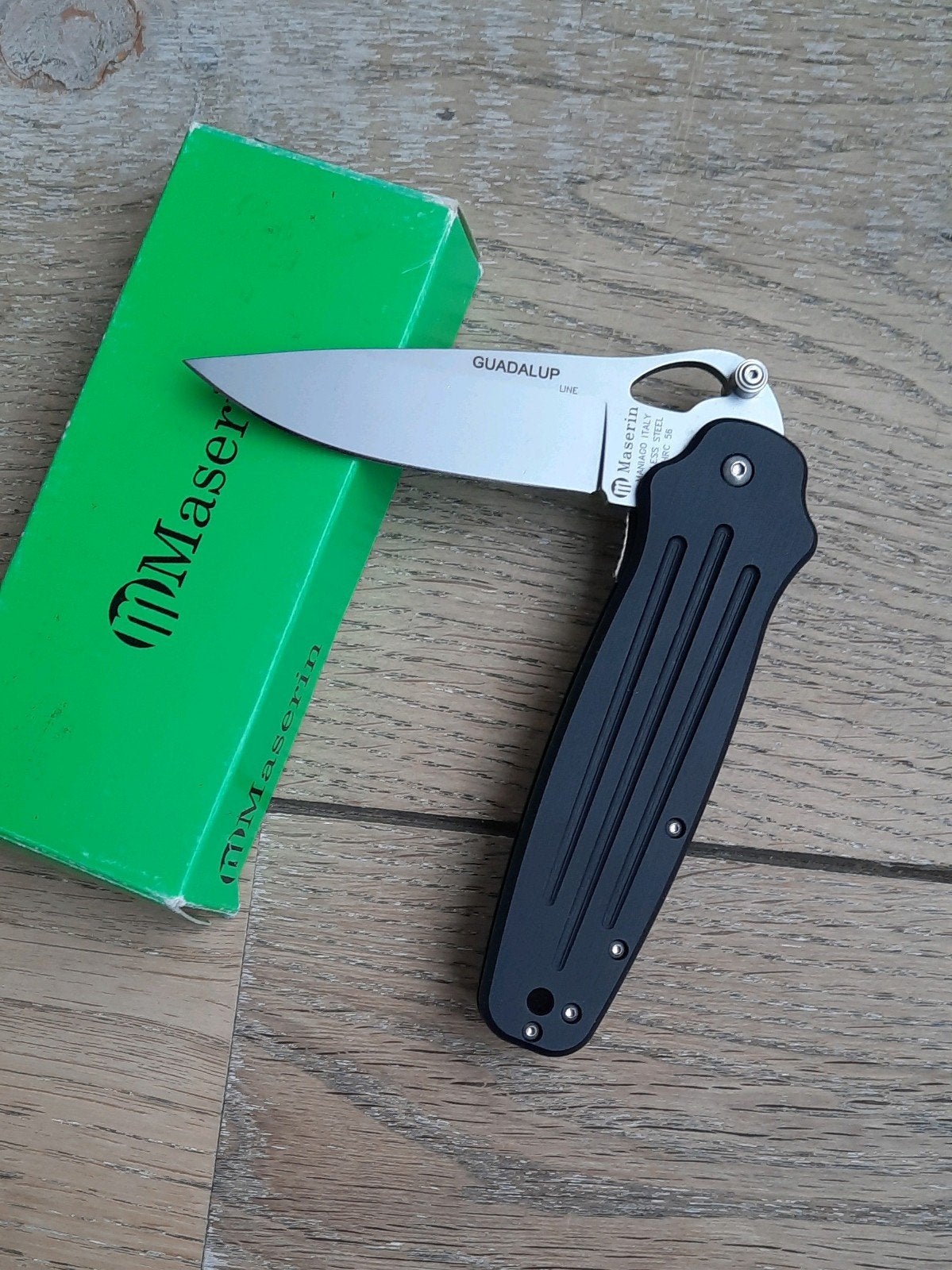 Maserin Guadalup zakmes black, Verzenden, Overige soorten, Overige gebieden, Mes of Dolk