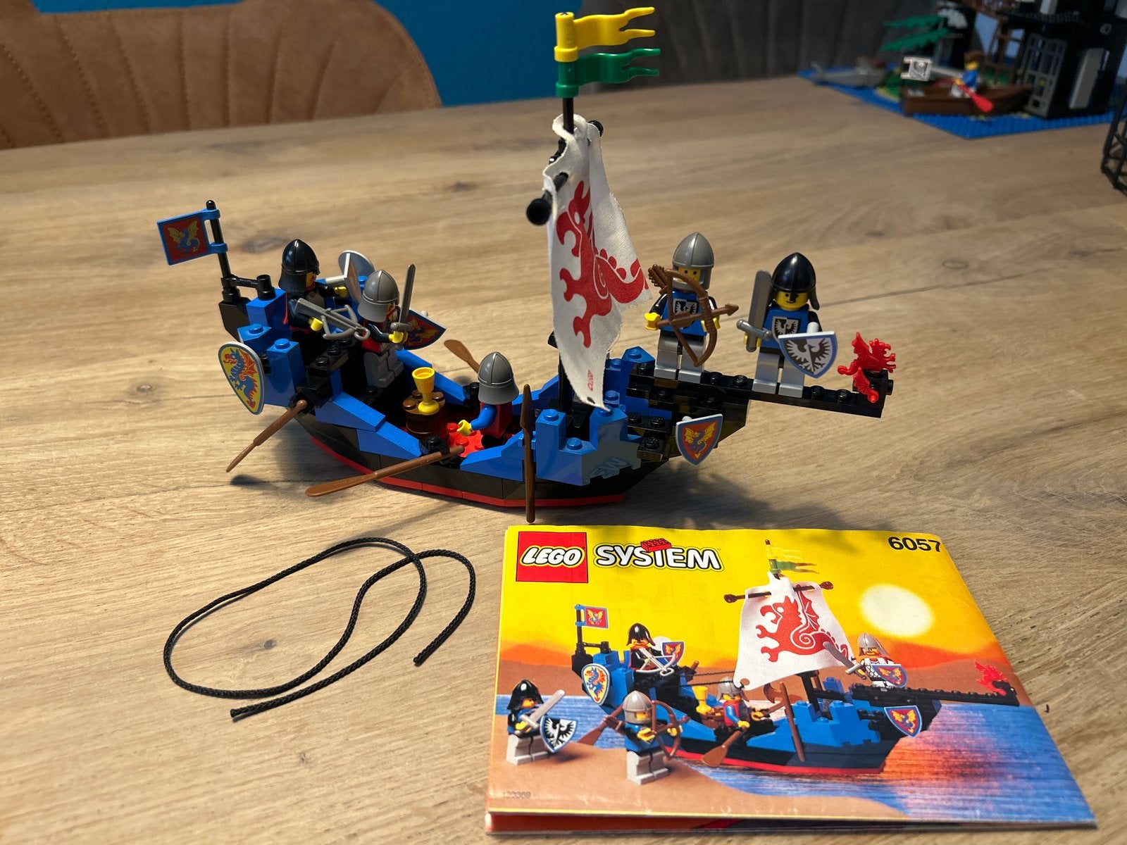 Lego 6057 Castle ridder Sea Serpent compleet met boekje, Gebruikt, Lego, Ophalen of Verzenden, Compleet