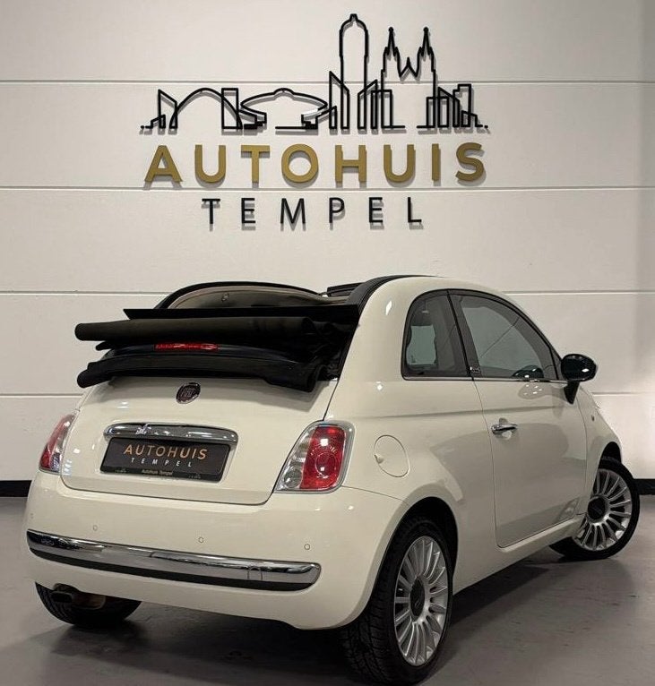 Fiat 500 C 1.2 Lounge Automaat Cabrio Airco Parkeersensoren, Euro 5, Gebruikt, 4 cilinders, Cabriolet