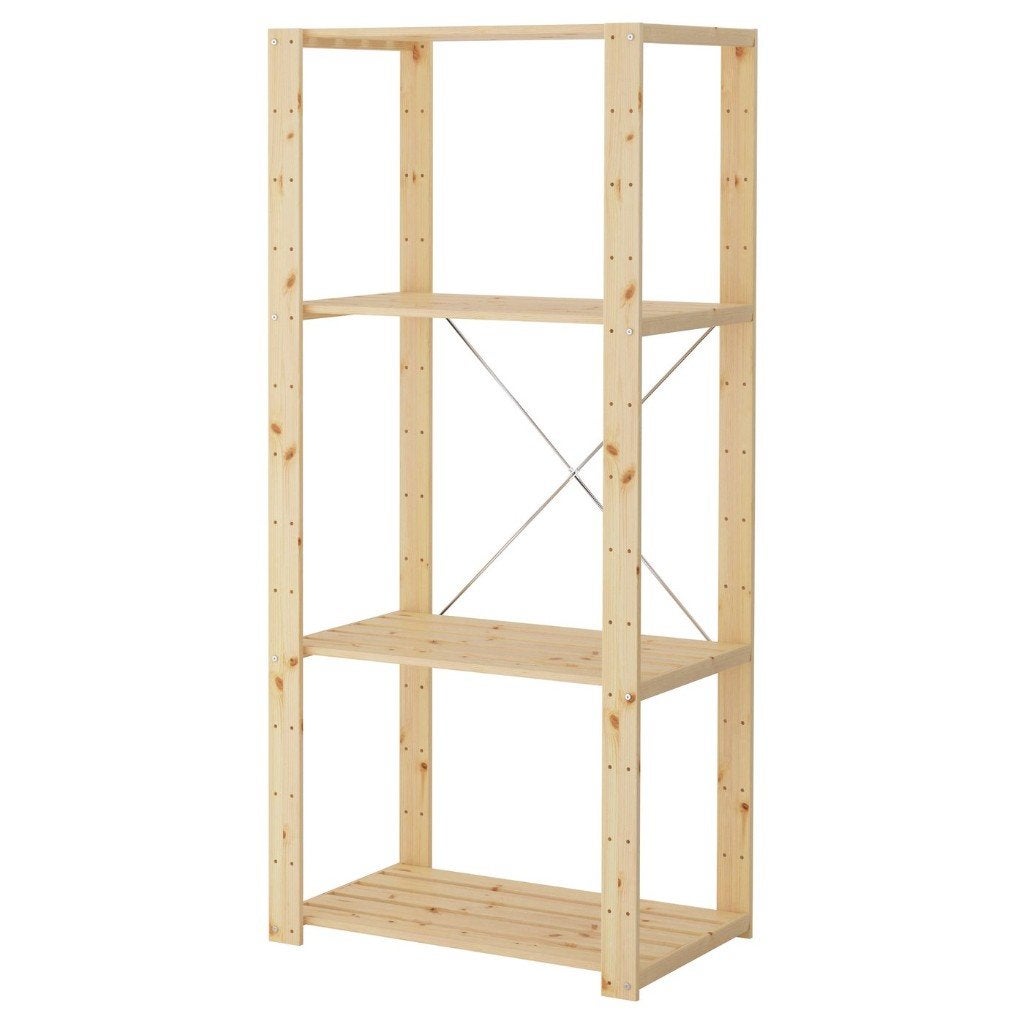 IKEA HEJNE stellingkast naaldhout 78x50x171 cm, Huis en Inrichting, Ophalen, Zo goed als nieuw
