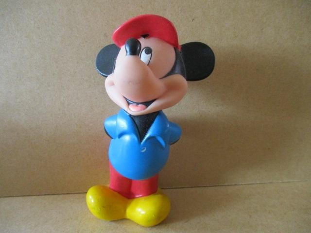 adv10193 mickey mouse piep figuur 1, Verzamelen, Disney, Ophalen, Mickey Mouse, Gebruikt, Beeldje of Figuurtje