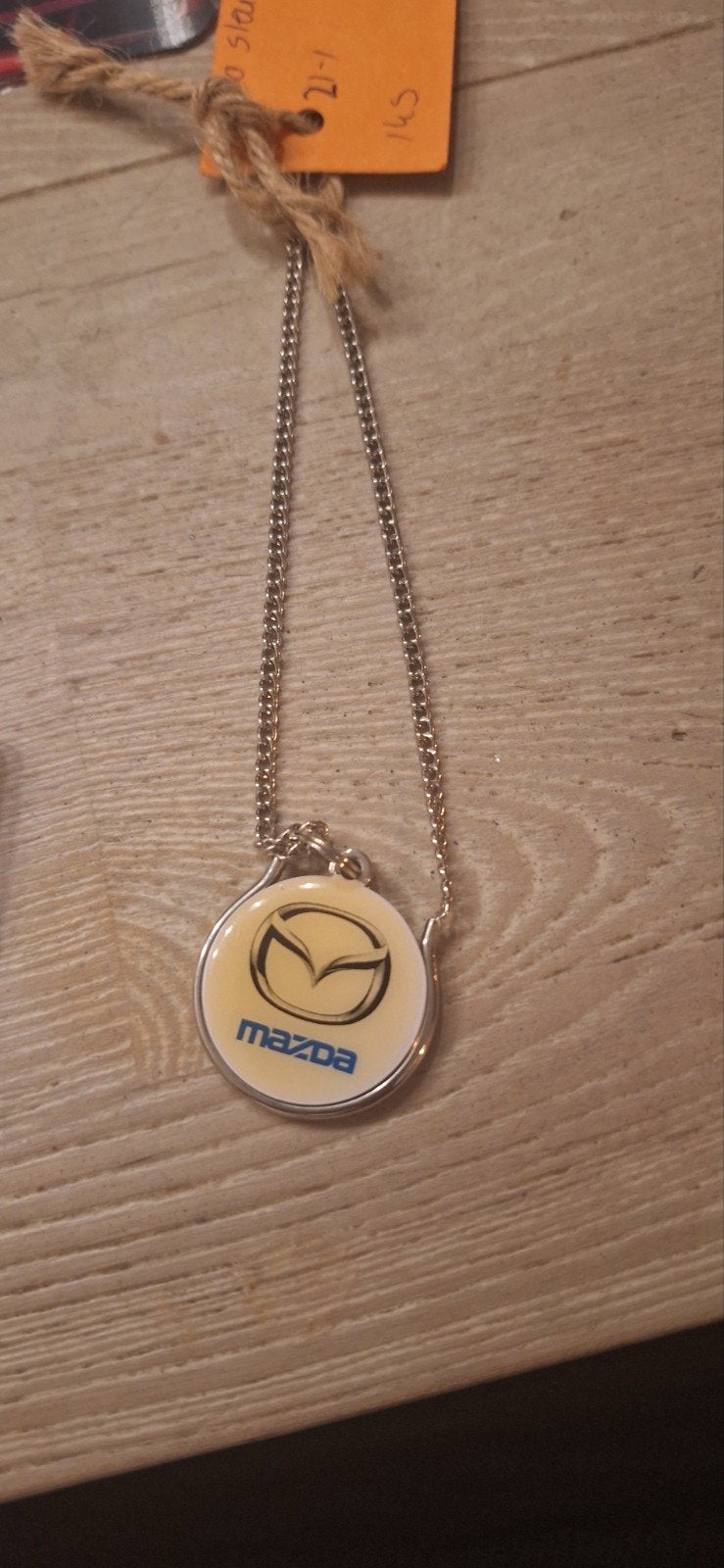 Mazda sleutelhanger aan ketting (21.1), Ophalen of Verzenden, Nieuw, Auto's