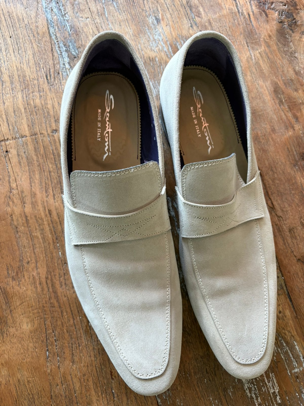 Zeer mooi heren santoni schoenen suede mt 44, Kleding | Heren, Schoenen, Ophalen of Verzenden, Zo goed als nieuw, Overige kleuren