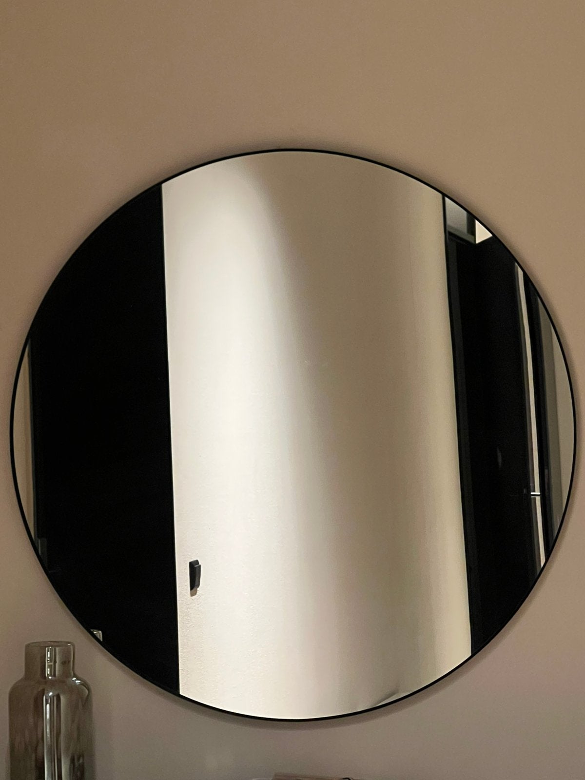 Ronde spiegel 110cm IKEA - LINDBYN, Ophalen, 100 tot 150 cm, Rond, Zo goed als nieuw