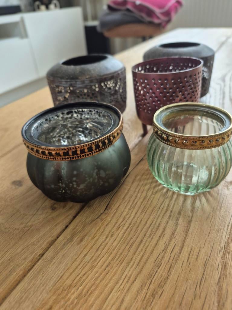 Diverse theelichtjes, Ophalen, Zo goed als nieuw, Overige materialen, Minder dan 25 cm