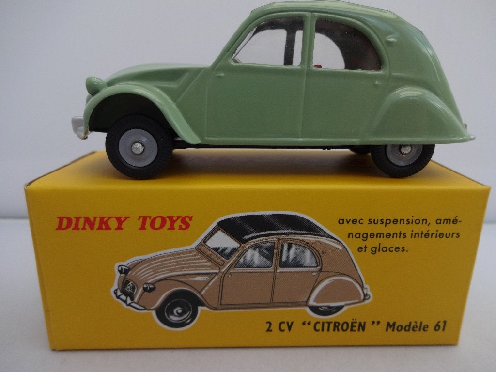 Citroen 2CV licht groen nr: 558 van Dinky Toys 1:43 ZELDZAAM, Ophalen of Verzenden, Nieuw, Auto, Dinky Toys