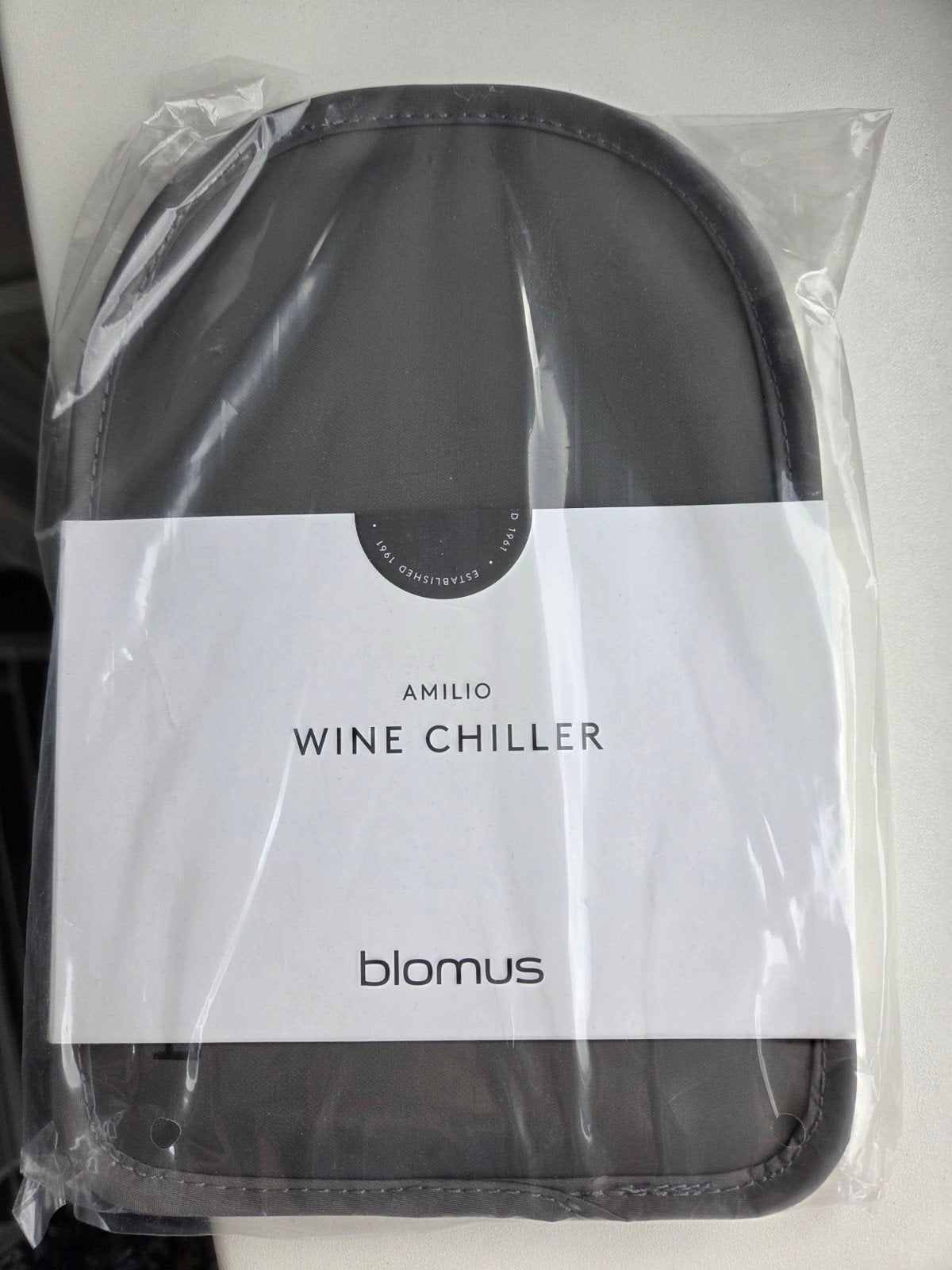Amilio Wine Chiller - Blomus Wijnkoeler, Flessenkoeler, Nieuw, Ophalen of Verzenden, Grijs
