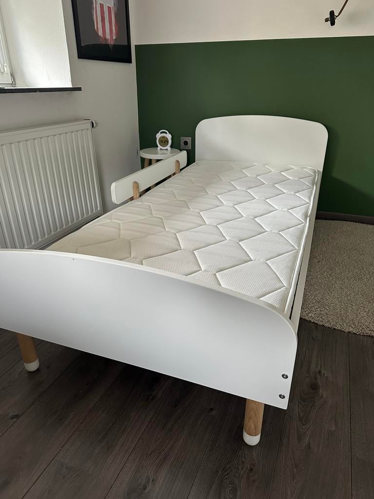 FLEXA Dots eenpersoonsbed | complete set 2x beschikbaar, Ophalen, 85 tot 100 cm, Gebruikt, Lattenbodem