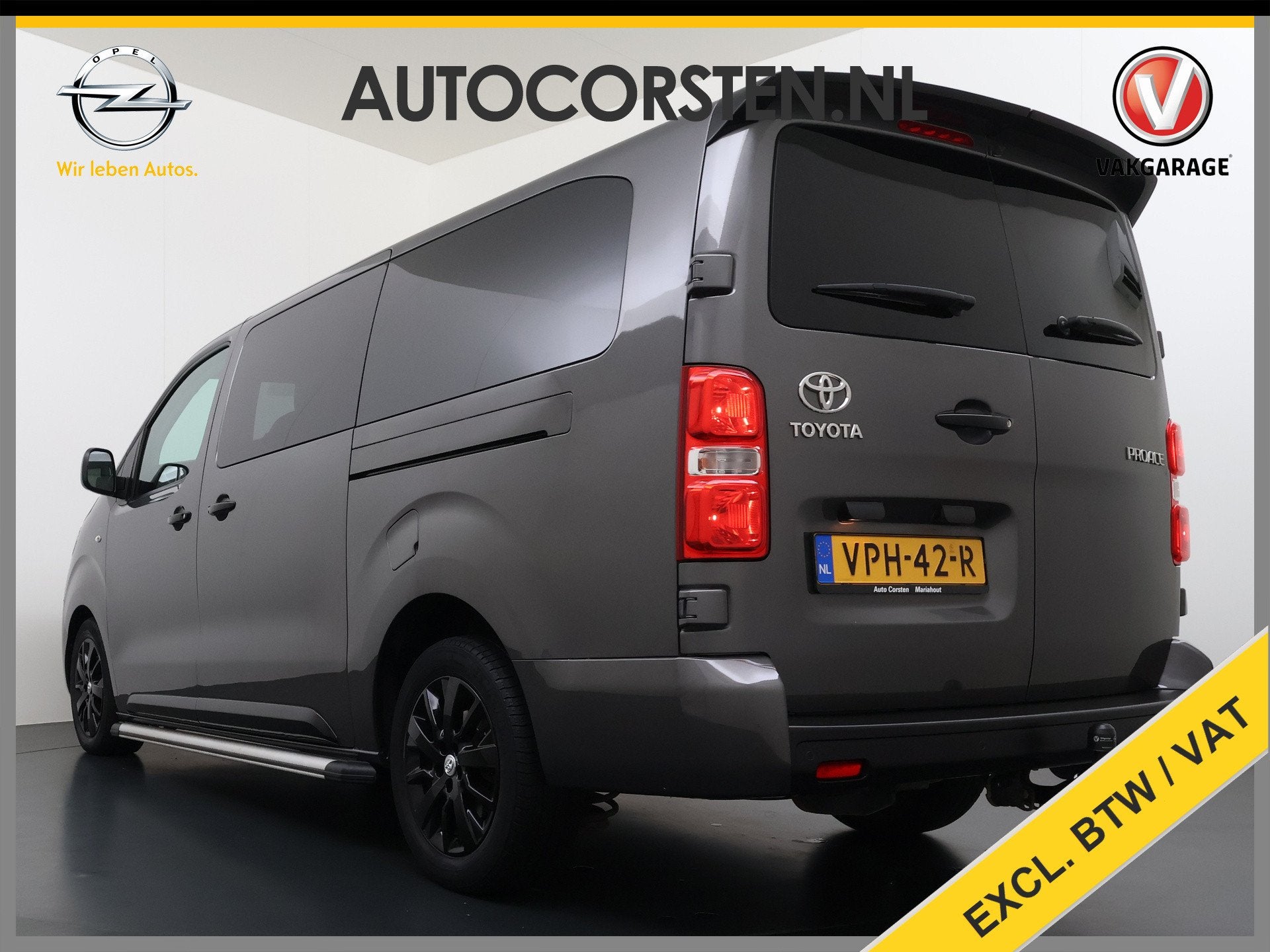 Toyota ProAce Worker L3 2.0D-4D 177PK Automaat Leder Dubbele, Gebruikt, 4 cilinders, Bedrijf, Diesel