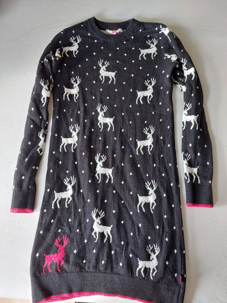 Warme winterjurk maat 146, Ophalen of Verzenden, Gebruikt, Meisje, Jurk of Rok
