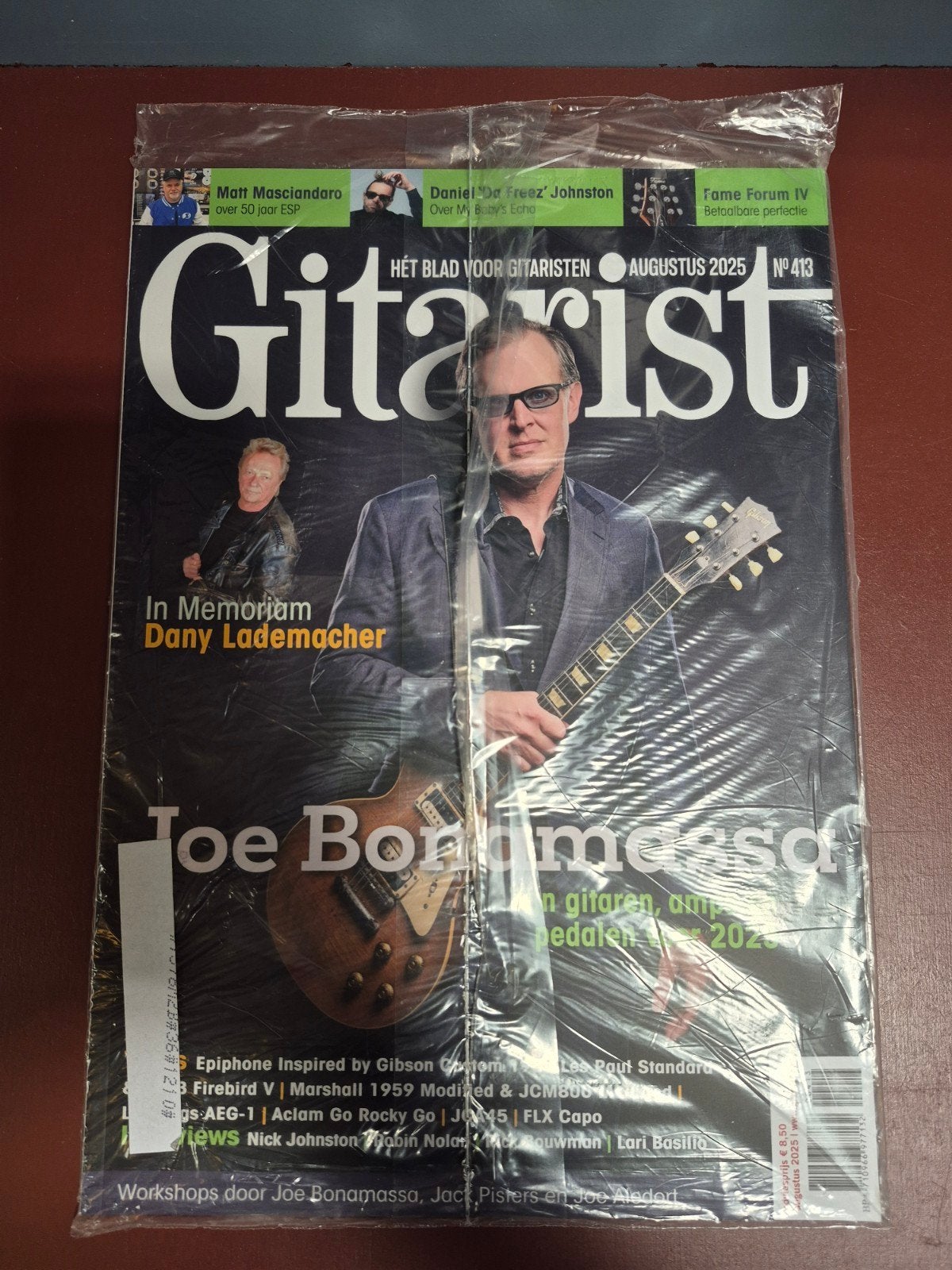 Gitarist Magazine Augustus 2025 - Joe Bonamassa, Ophalen of Verzenden, Nieuw, Overige typen
