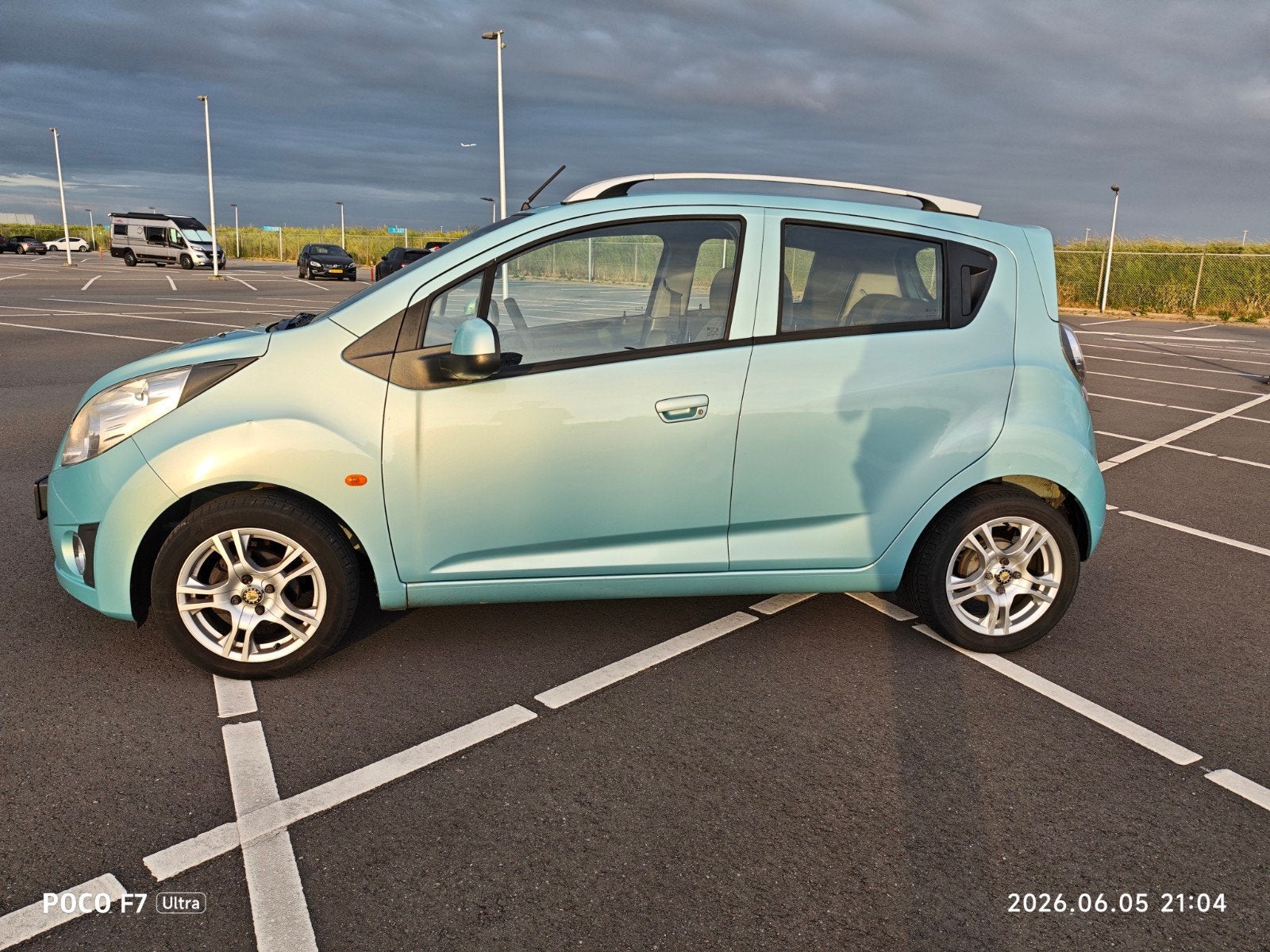 Chevrolet Spark 1.0 Bifuel 2011 Blauw, Euro 5, 37 €/maand, Zwart, 4 cilinders