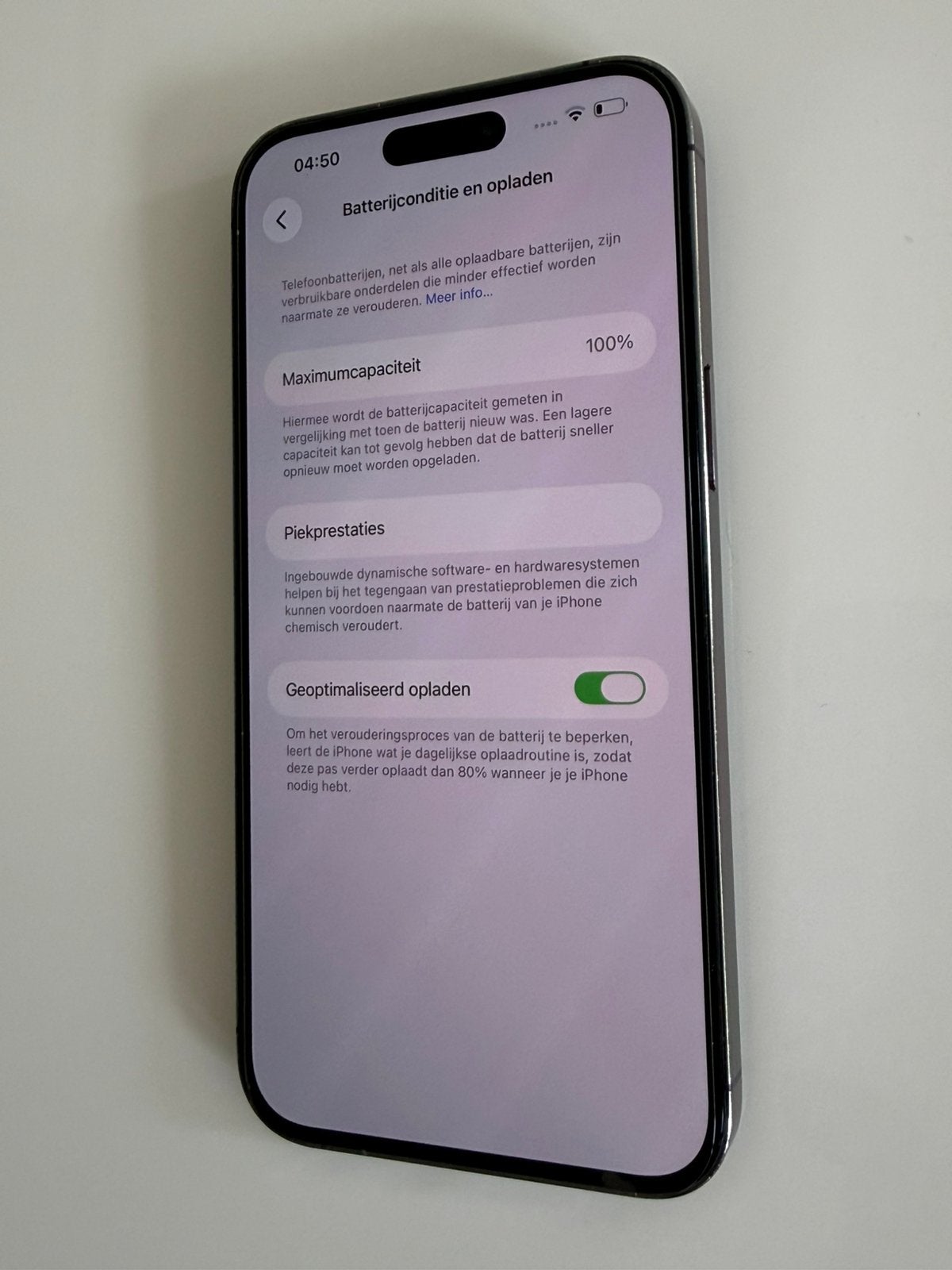 iPhone 14 Pro Max, 128 GB, Paars, Ophalen of Verzenden, Zo goed als nieuw