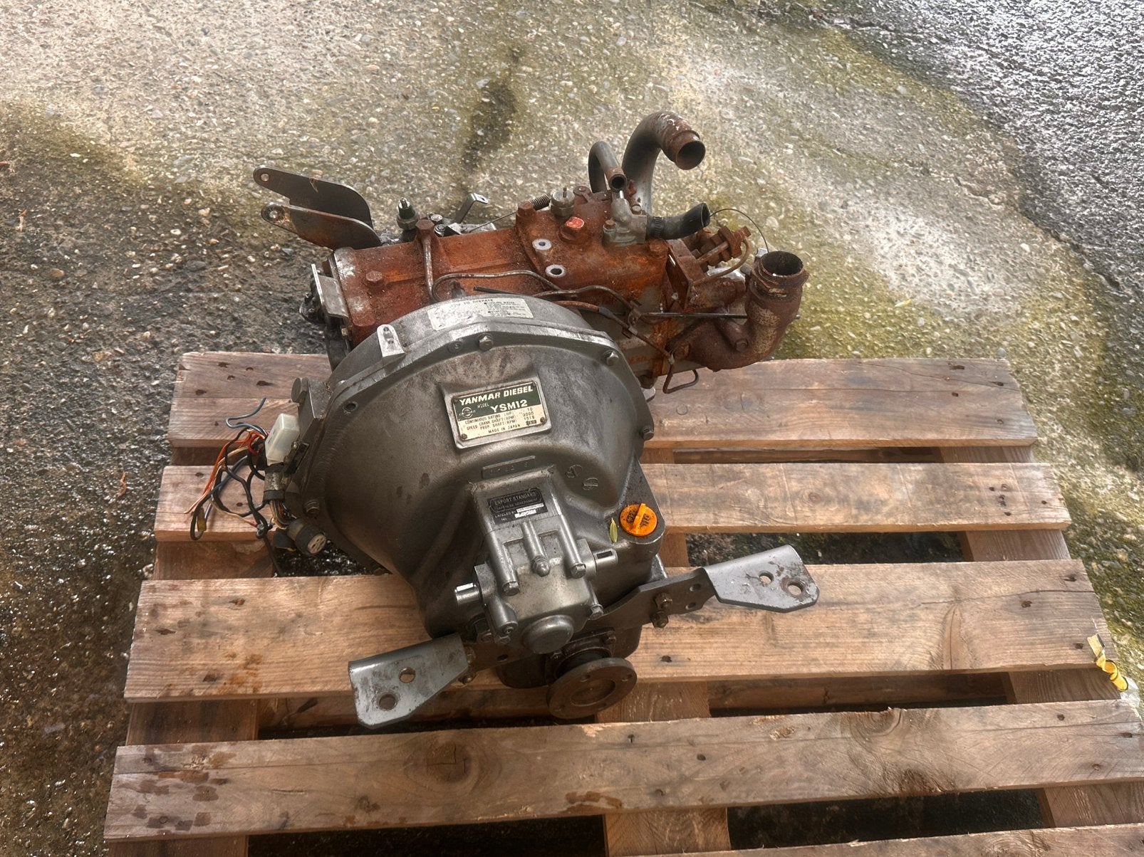 Yanmar YSM12 motor voor onderdelen - Kapot, Ophalen, Gebruikt, Motor en Techniek