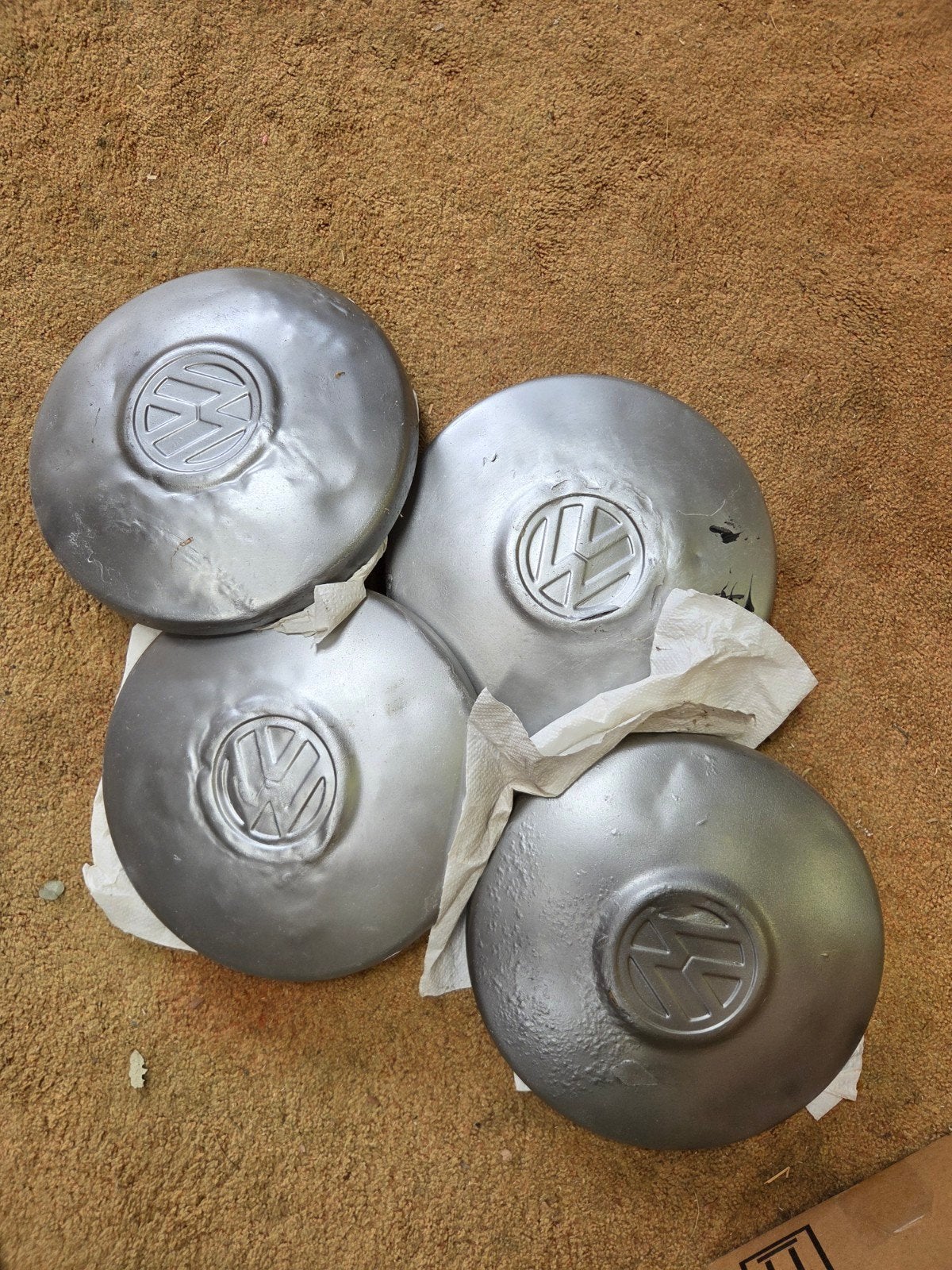 Set van 4 Volkswagen T3 wieldoppen, Ophalen, Gebruikt