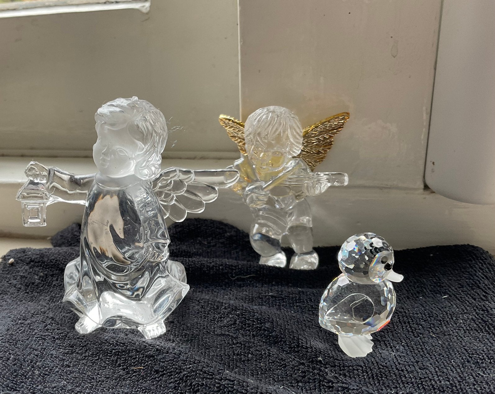 3 kristallen beeldjes, Verzamelen, Ophalen of Verzenden, Zo goed als nieuw, Figuurtje
