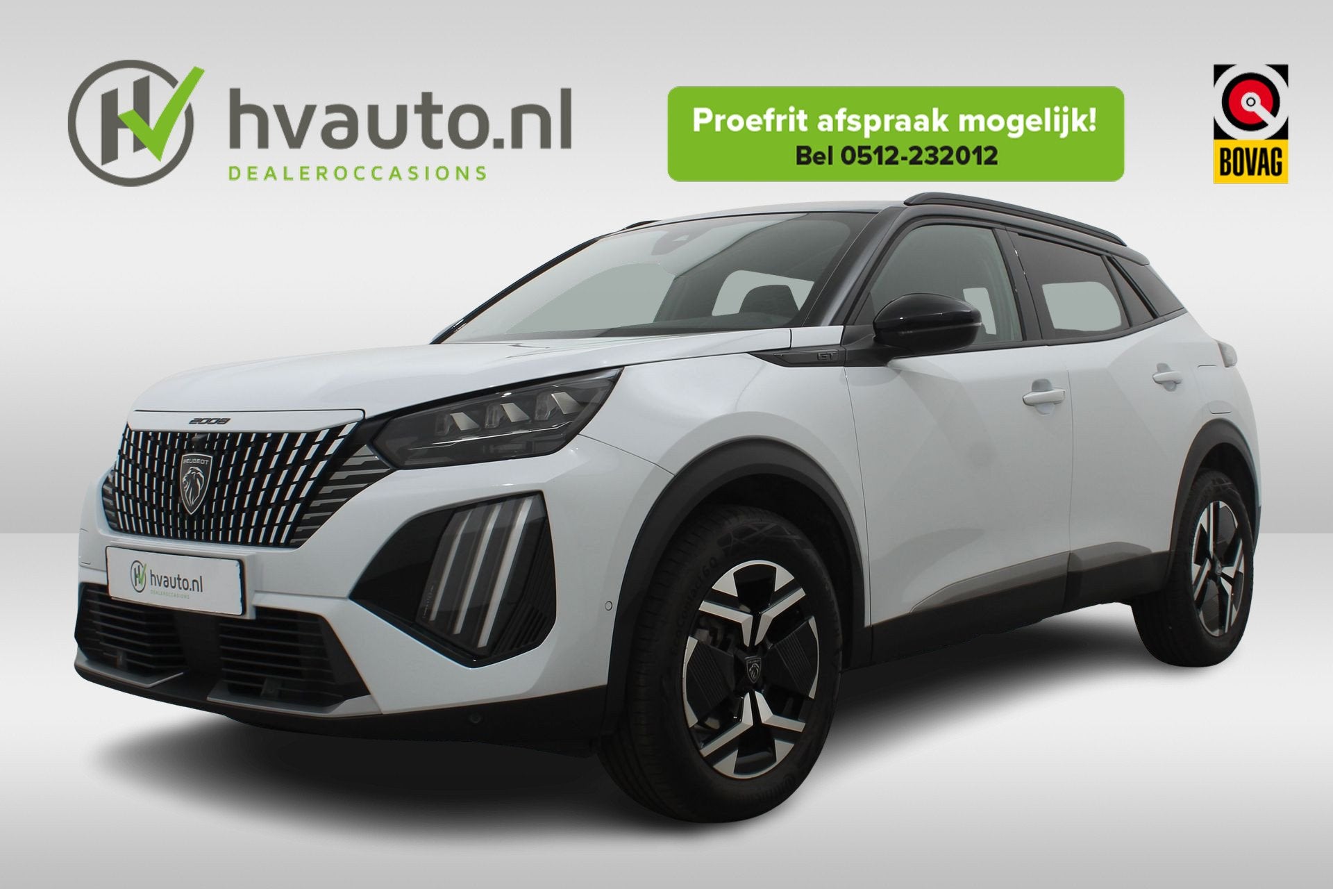 Peugeot 2008 1.2T 130 GT EAT8 FACELIFT | Leer/Alcantara | 36, Gebruikt, Zwart, 1199 cc, Alcantara