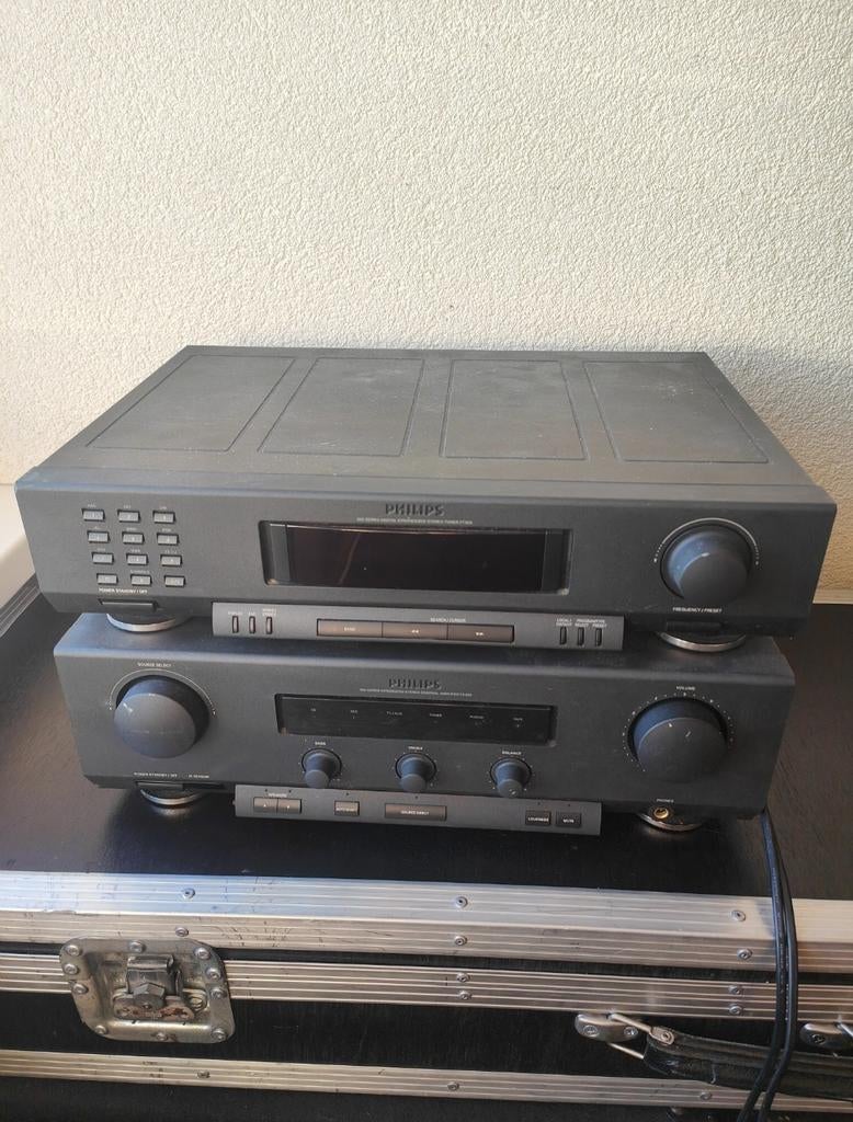 Philips Stereo Set: Tuner en Versterker, Audio, Tv en Foto, Versterkers en Receivers, Gebruikt, Stereo, 60 tot 120 watt, Ophalen of Verzenden