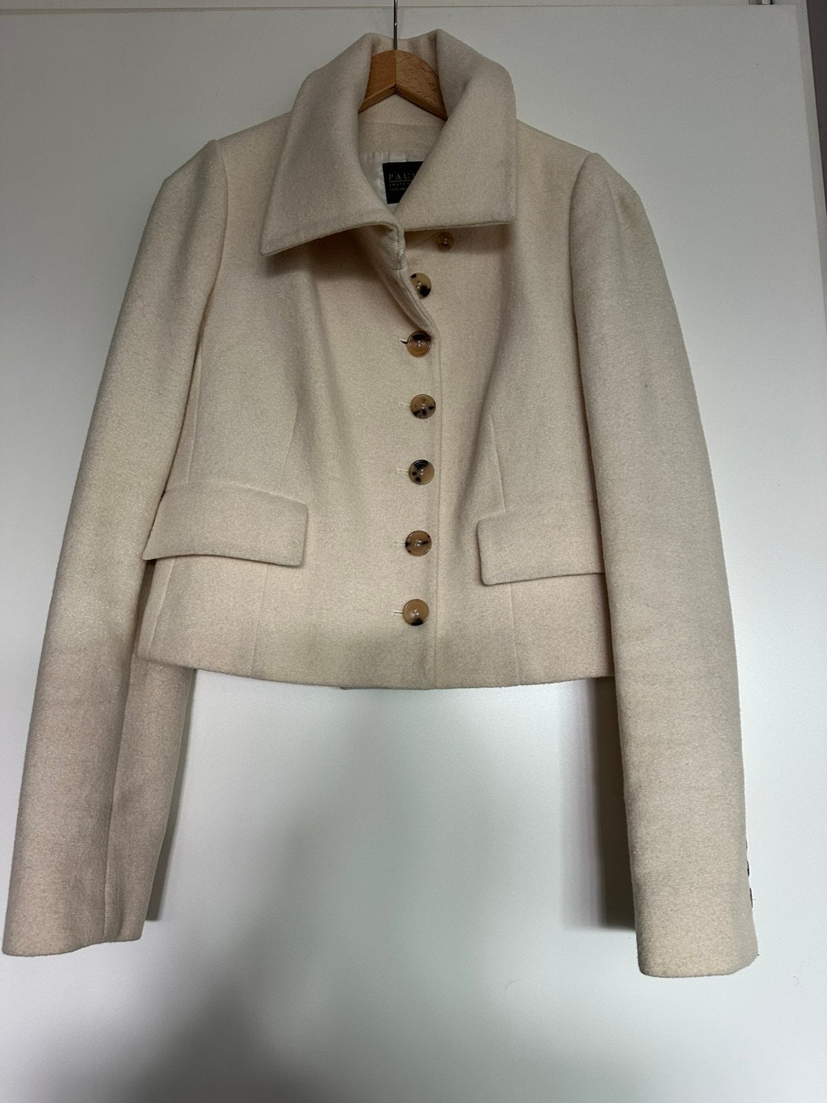 Kort wollen jasje van Pauw in ecru mt 2, Kleding | Dames, Ophalen of Verzenden, Zo goed als nieuw, Maat 38/40 (M), Overige kleuren
