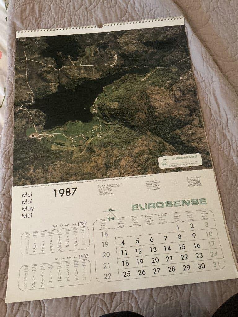Kalender met luchtfoto’s, Diversen, Kalenders, Gebruikt, Maandkalender, Ophalen of Verzenden