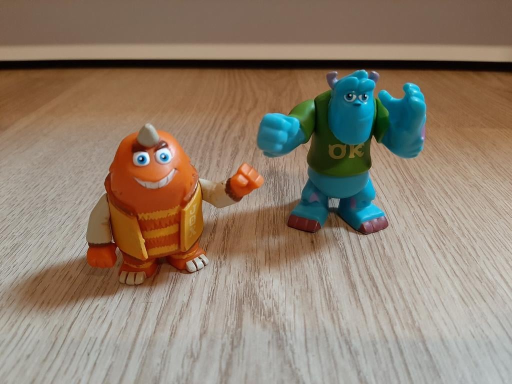 Monsters inc university poppetjes sulley & George, Ophalen of Verzenden