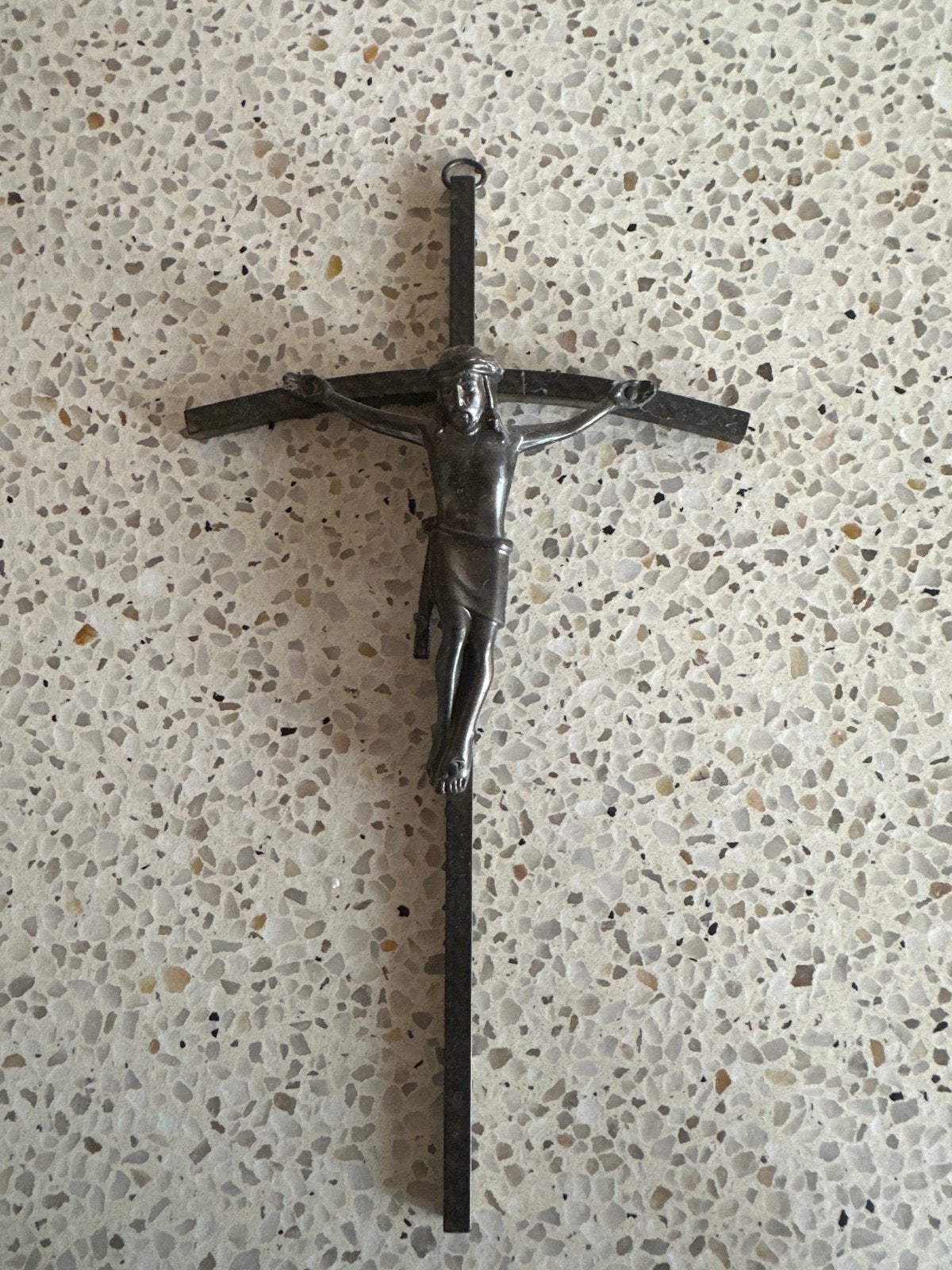 Antiek Kruisbeeld met Christusfiguur, Ophalen of Verzenden