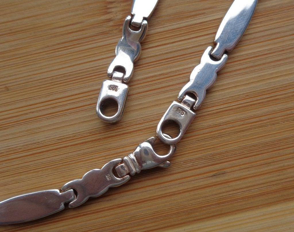 zilveren set ketting met armband [515], Sieraden, Tassen en Uiterlijk, Verzenden, Nieuw, Zilver, Zilver