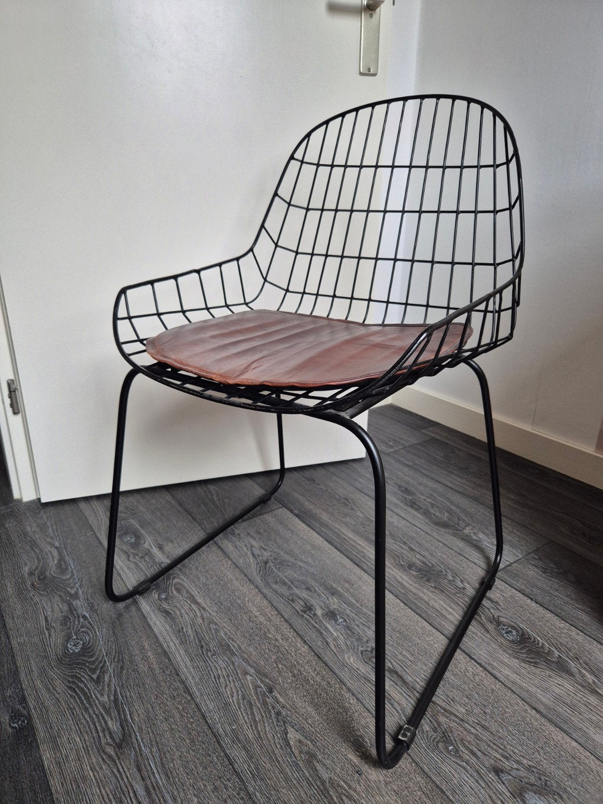 Vintage zwarte draadstoelen (2 stuks) van Loods 5, Ophalen, Gebruikt, Twee, Modern, Industrieel