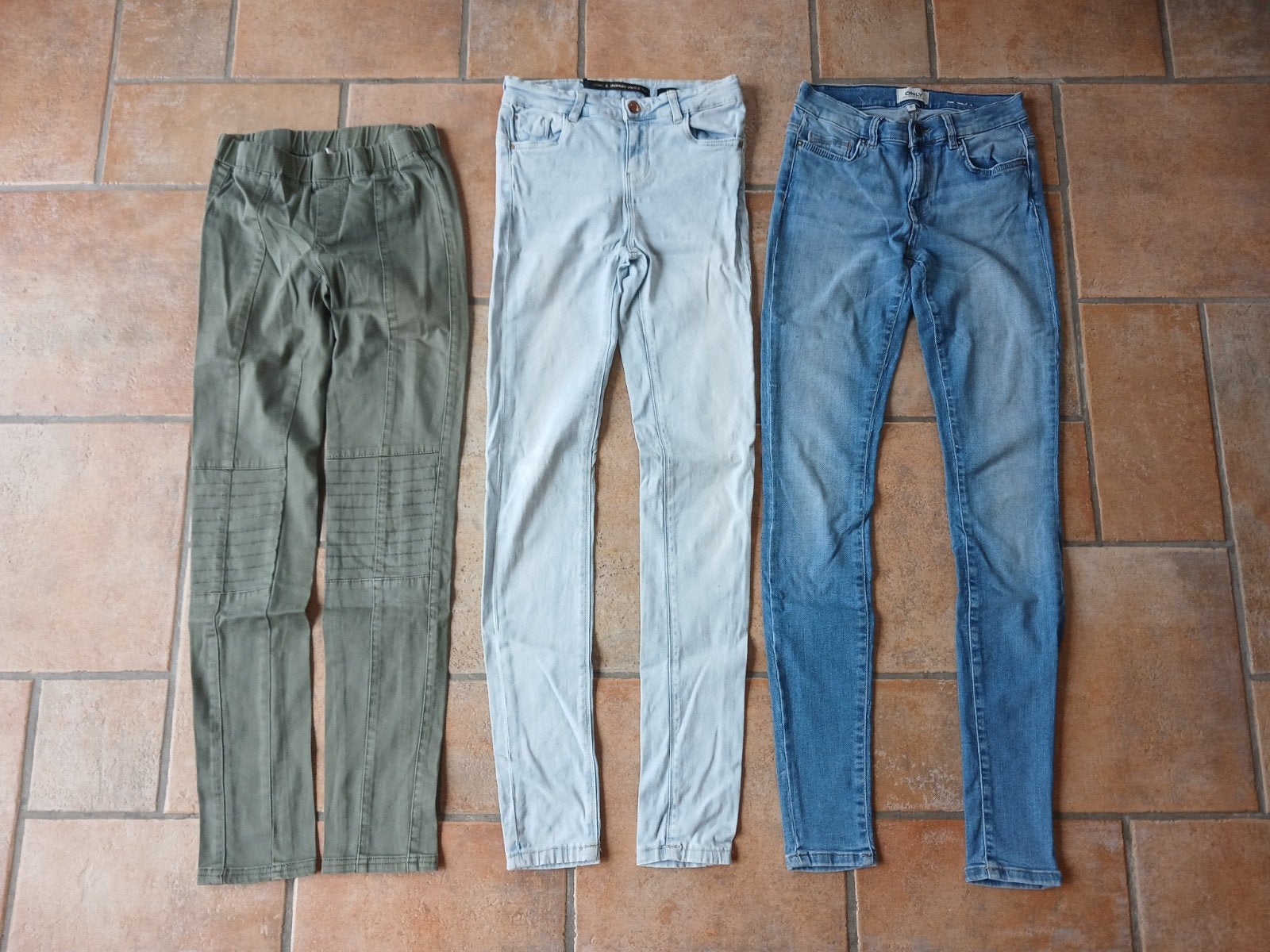 Pakket spijkerbroeken meisje maat 164 skinny, Ophalen of Verzenden, Gebruikt, Meisje, Broek