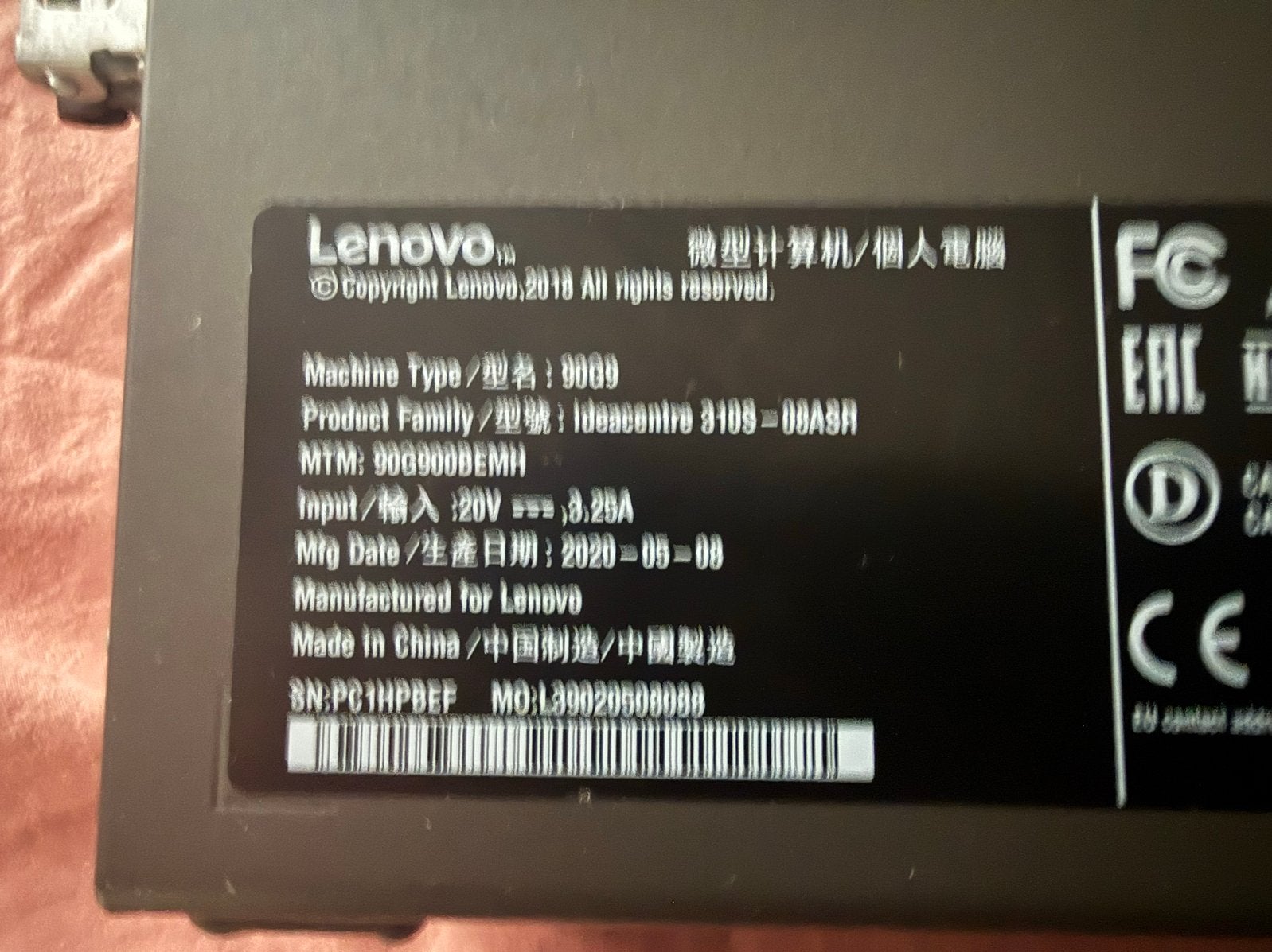 Lenovo PC - Weinig gebruikt, Computers en Software, Ophalen of Verzenden, Zo goed als nieuw