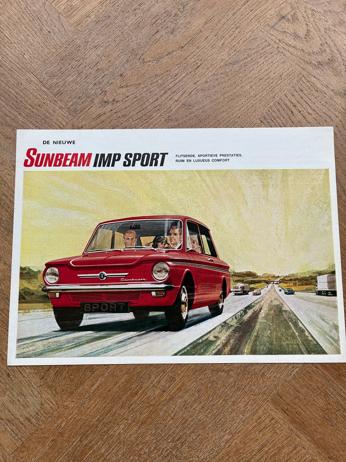 Sunbeam Imp Sport brochure, Verzenden, Zo goed als nieuw, Overige merken