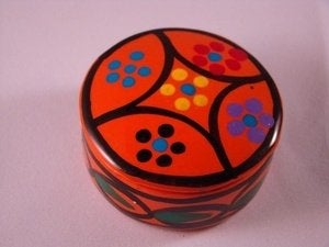 Nieuw oranje Mexicaans handgemaakt potje van aardewerk, Ophalen of Verzenden