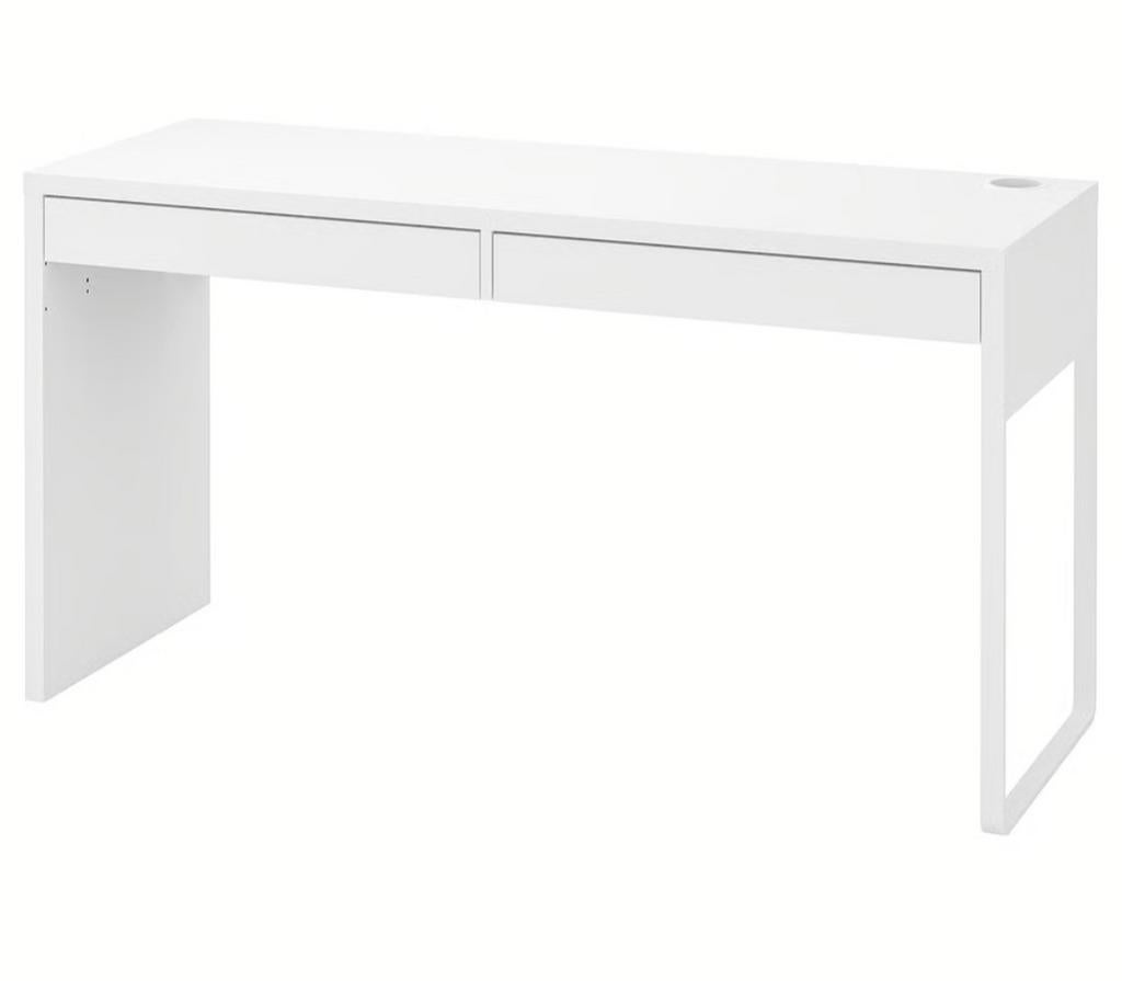 Ikea Micke Bureau wit, gebruikt, Huis en Inrichting, Ophalen, Gebruikt, 50 cm, Opzetstuk