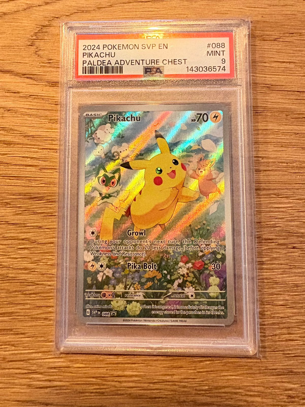 Pikachu 088, Promo PSA 9, Ophalen of Verzenden, Zo goed als nieuw