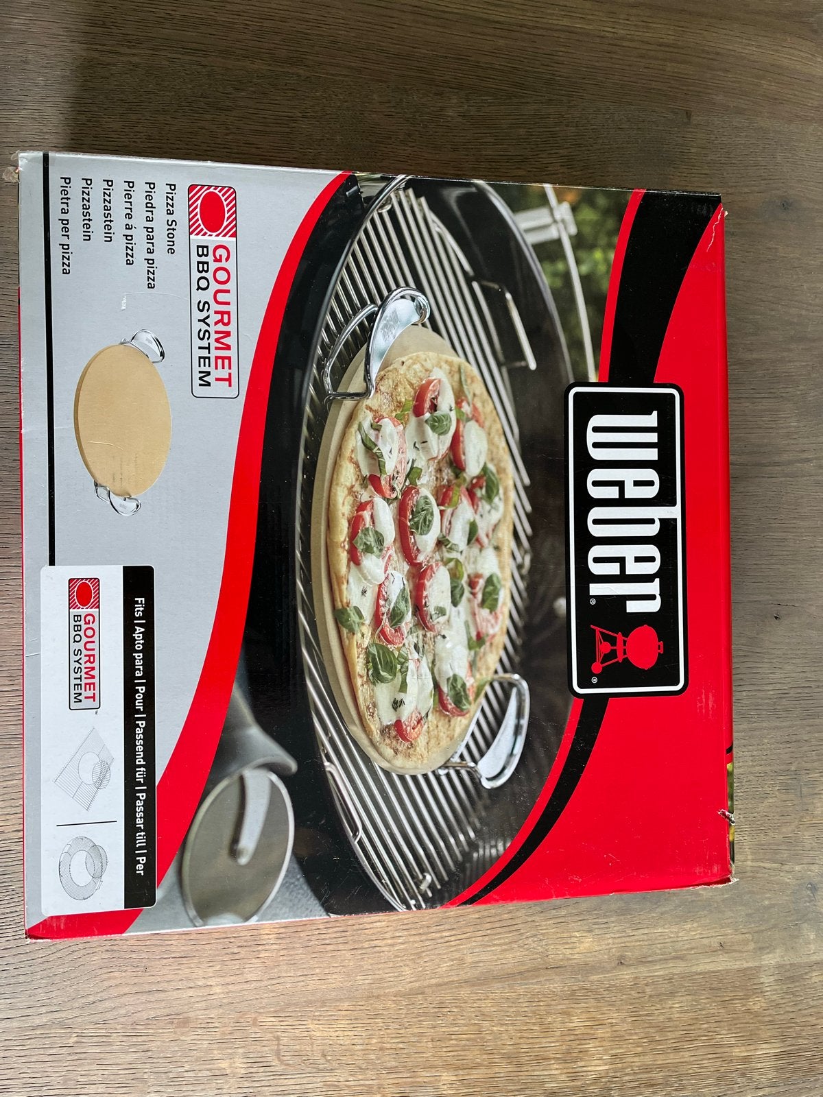 Weber Pizzasteen voor BBQ - Gourmet BBQ System, Ophalen of Verzenden, Gebruikt