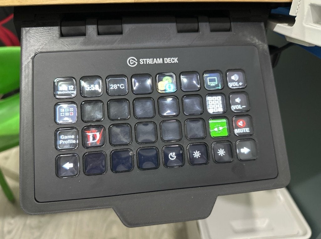 Elgato streamdeck XL uitschuifbare beugel voor onder bureau, Inklapbaar, Houder/standaard, Nieuw, PC