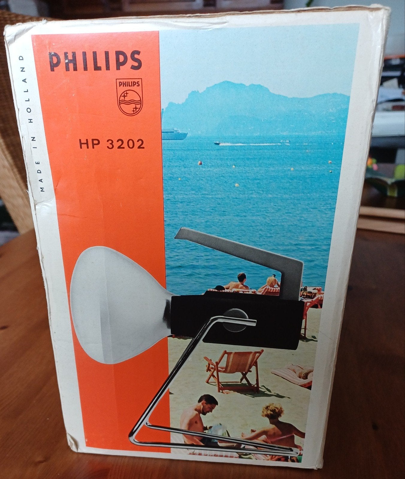 ​Retro eyecatcher! Vintage Philips HP 3202 UV-lamp (Jaren 70, Ophalen