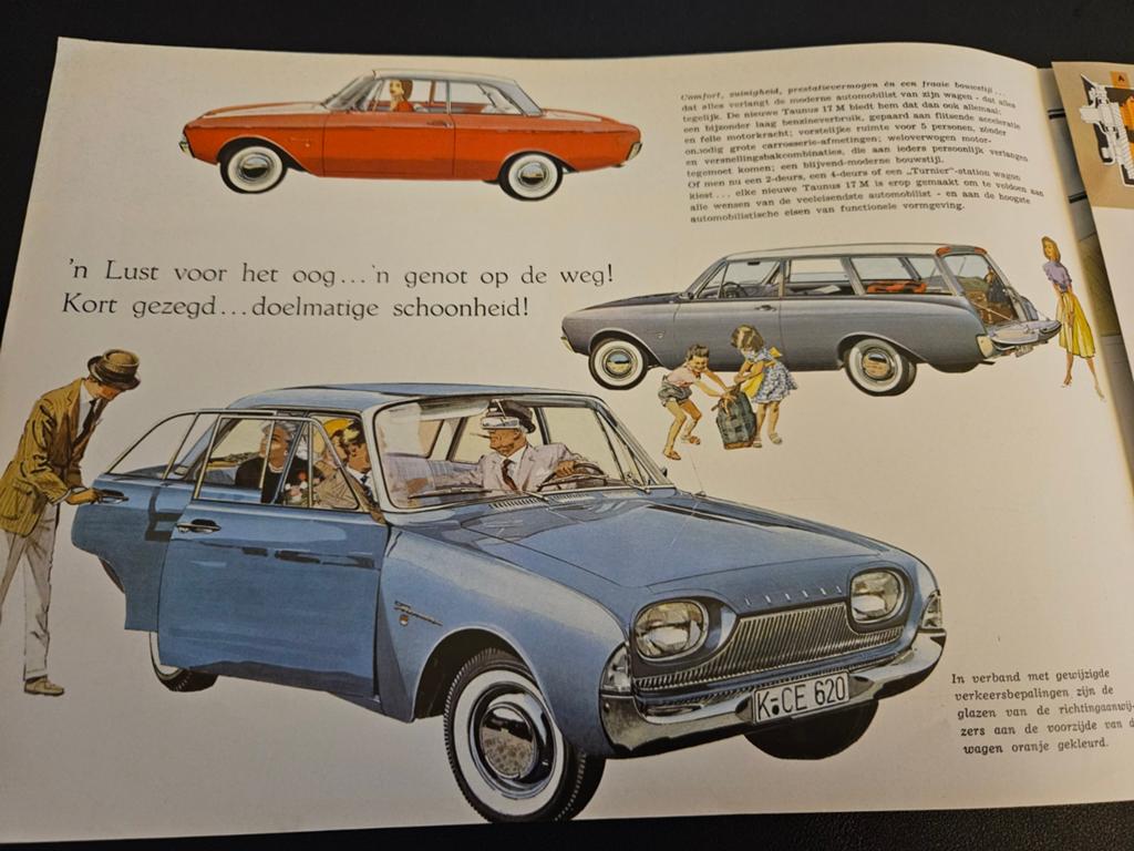 Brochure Ford Taunus 17M 1962, Ophalen of Verzenden, Zo goed als nieuw, Ford