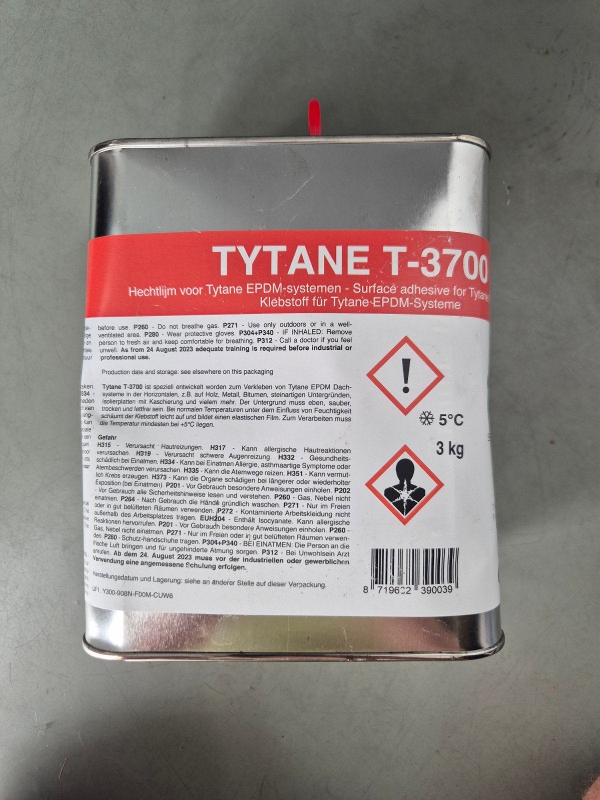 Tytane T-3700 EPDM-lijm - 3 kg blik, Ophalen of Verzenden, Nieuw