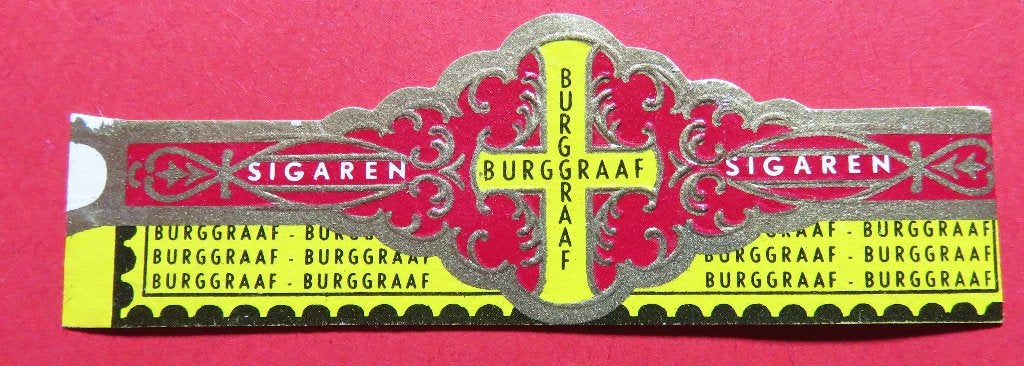 Burggraaf Sigaren sigarenbandje, Verzenden, Gebruikt, Sigarenbandjes